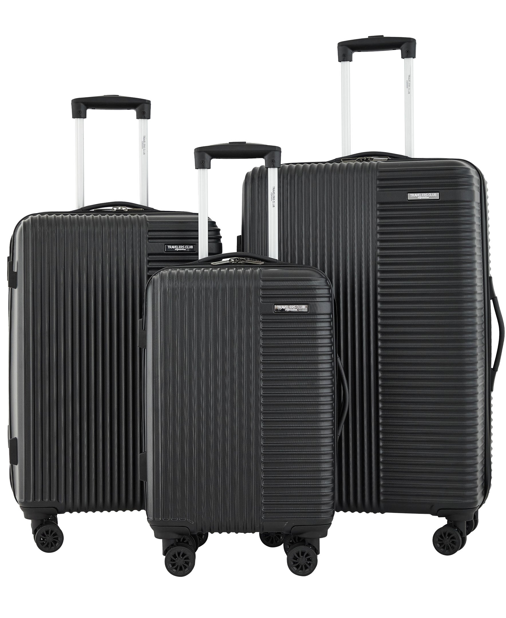 Travelers Club Basette 3 Piece Hardside Luggage Set