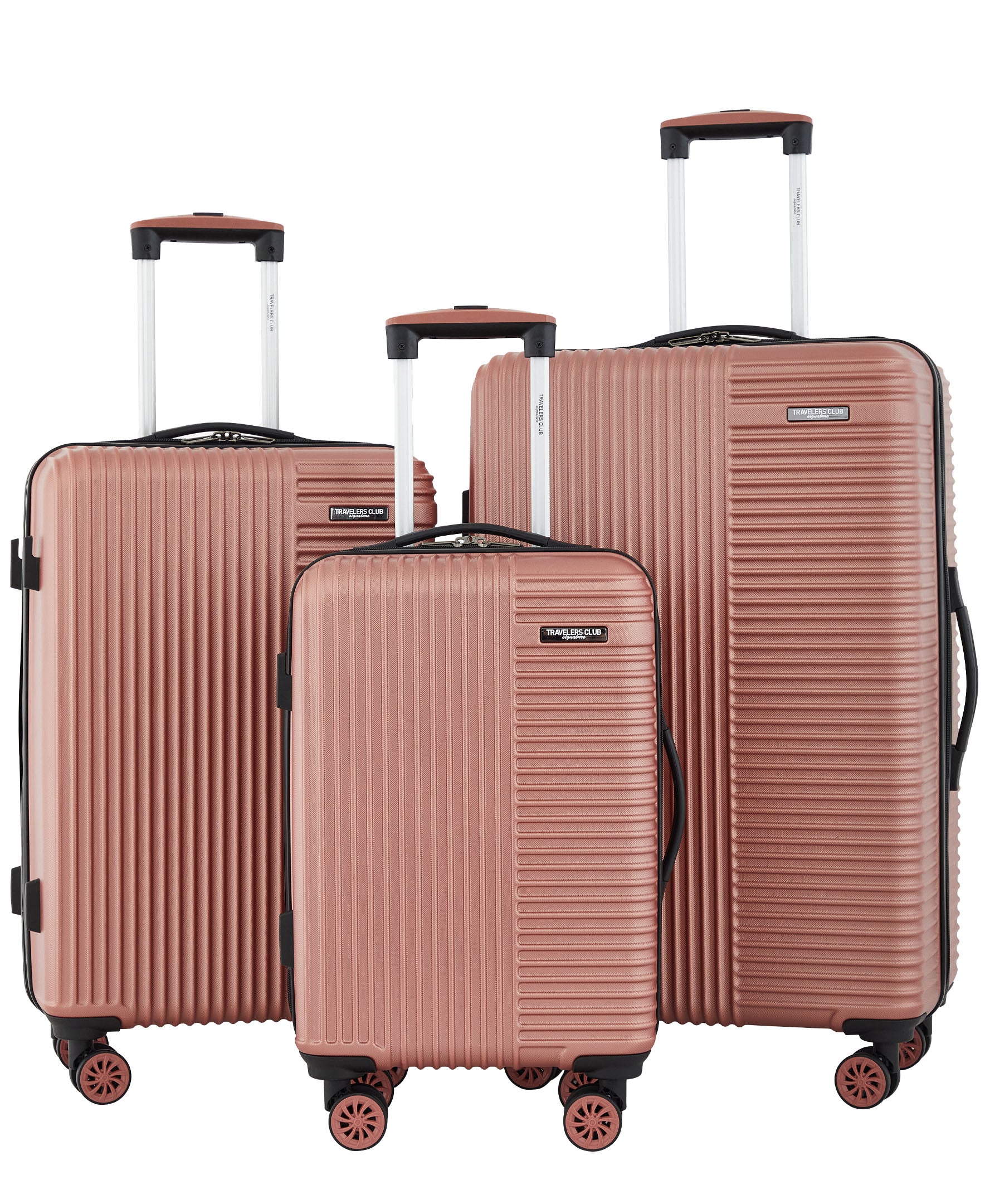 Travelers Club Basette 3 Piece Hardside Luggage Set
