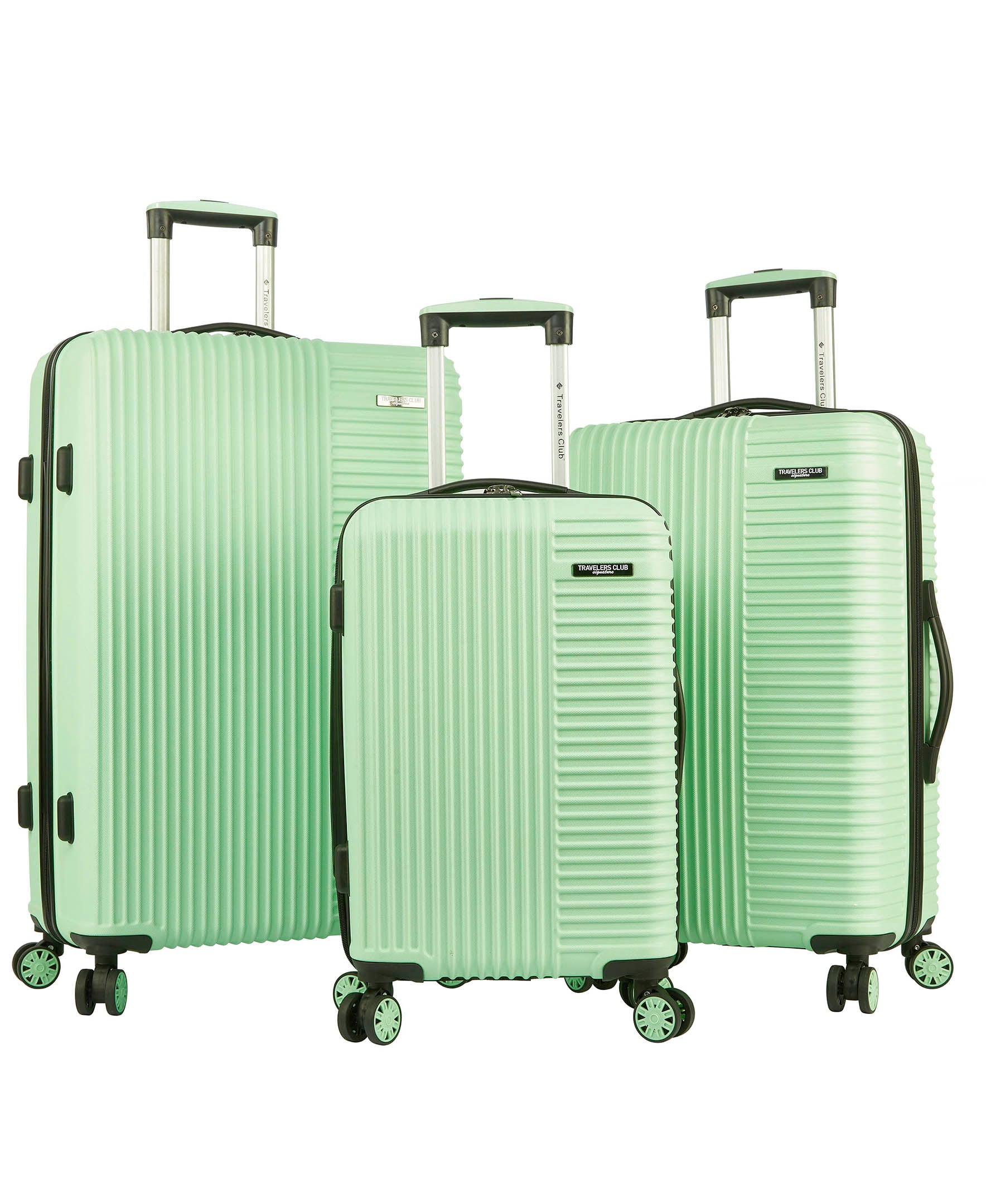 Travelers Club Basette 3 Piece Hardside Luggage Set
