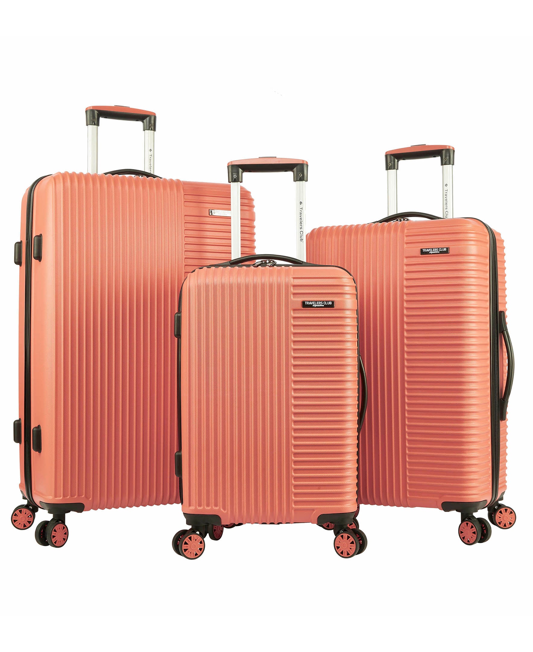 Travelers Club Basette 3 Piece Hardside Luggage Set