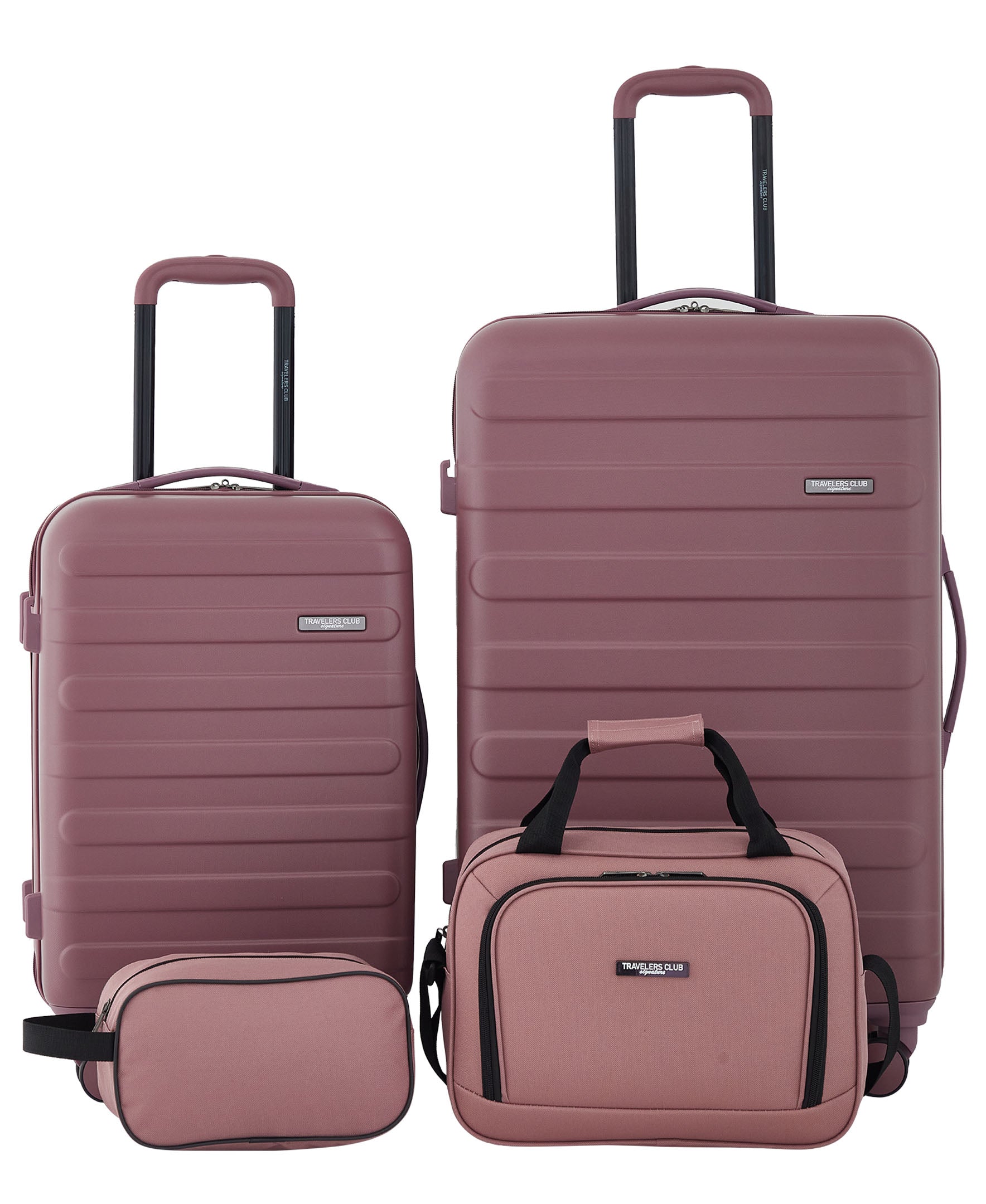 Travelers Club Austin 4 Piece Hardside Luggage Set