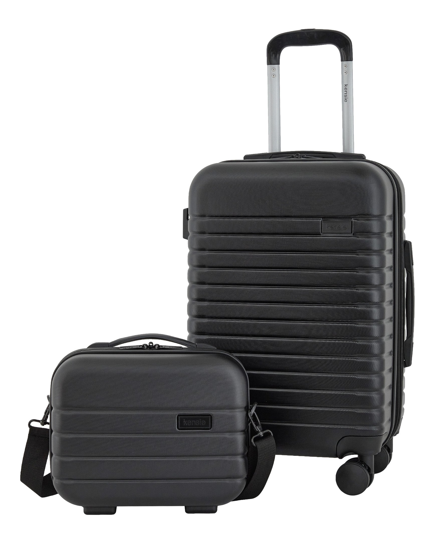 kensie Graceful Collection 2 Piece Expandable Rolling Hardside Luggage Set