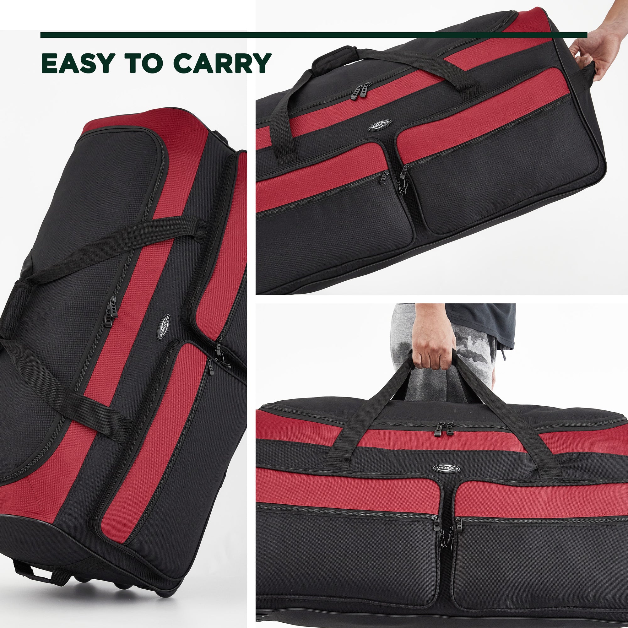 Travelers Club 36" Asgard 3-Wheel Rolling Duffel Bag