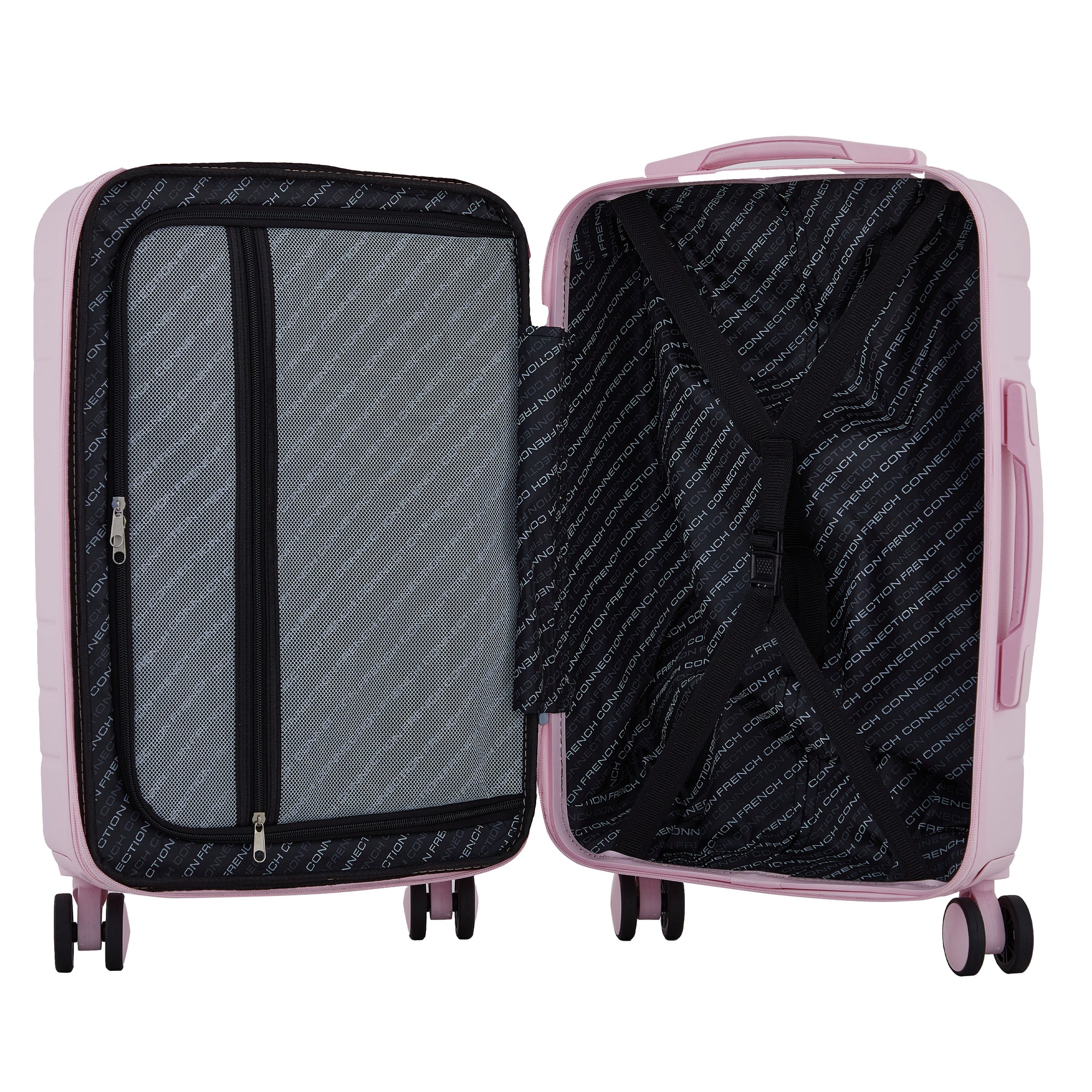 French Connection 22" St. Martin Carry-On Luggage with Cup Holder/USB Ports