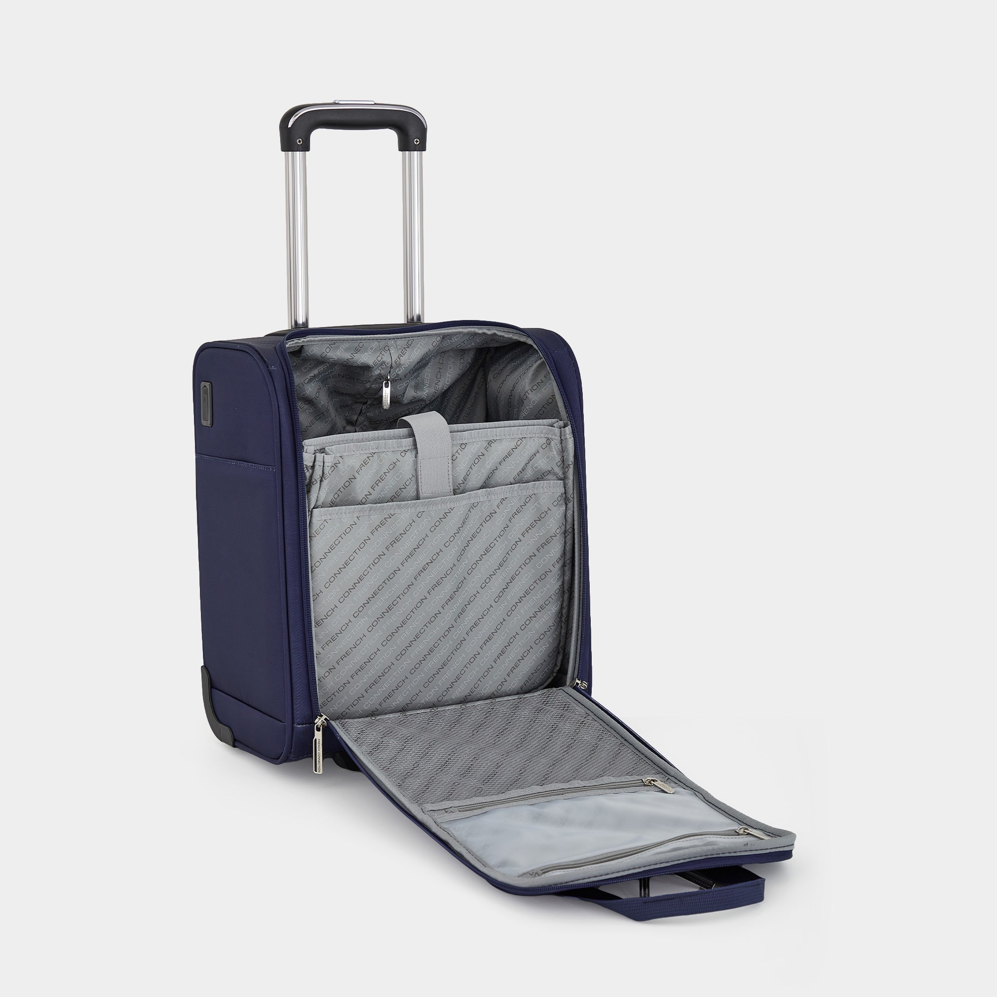 French Connection 16" Underseat Carry-On Luggage USB/USB-C Ports