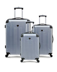 Travelers Club | Chicago Collection | 3PCS EXP. Luggage Set W/ Spinner Wheels