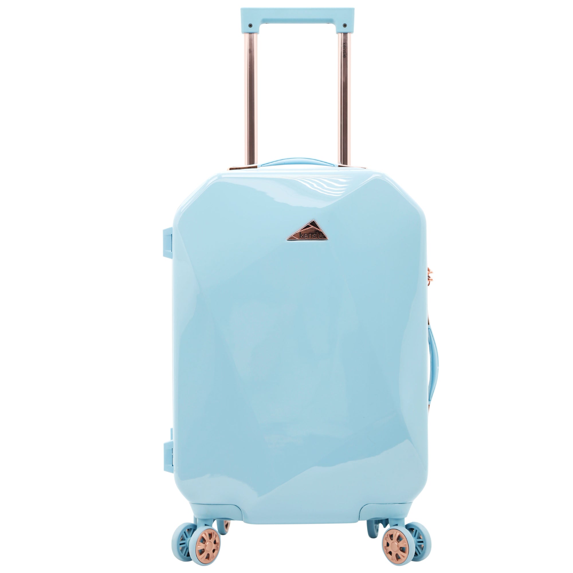 kensie Women's Shiny Diamond Hardside Spinner Luggage, 2 Piece Set (28"/20")
