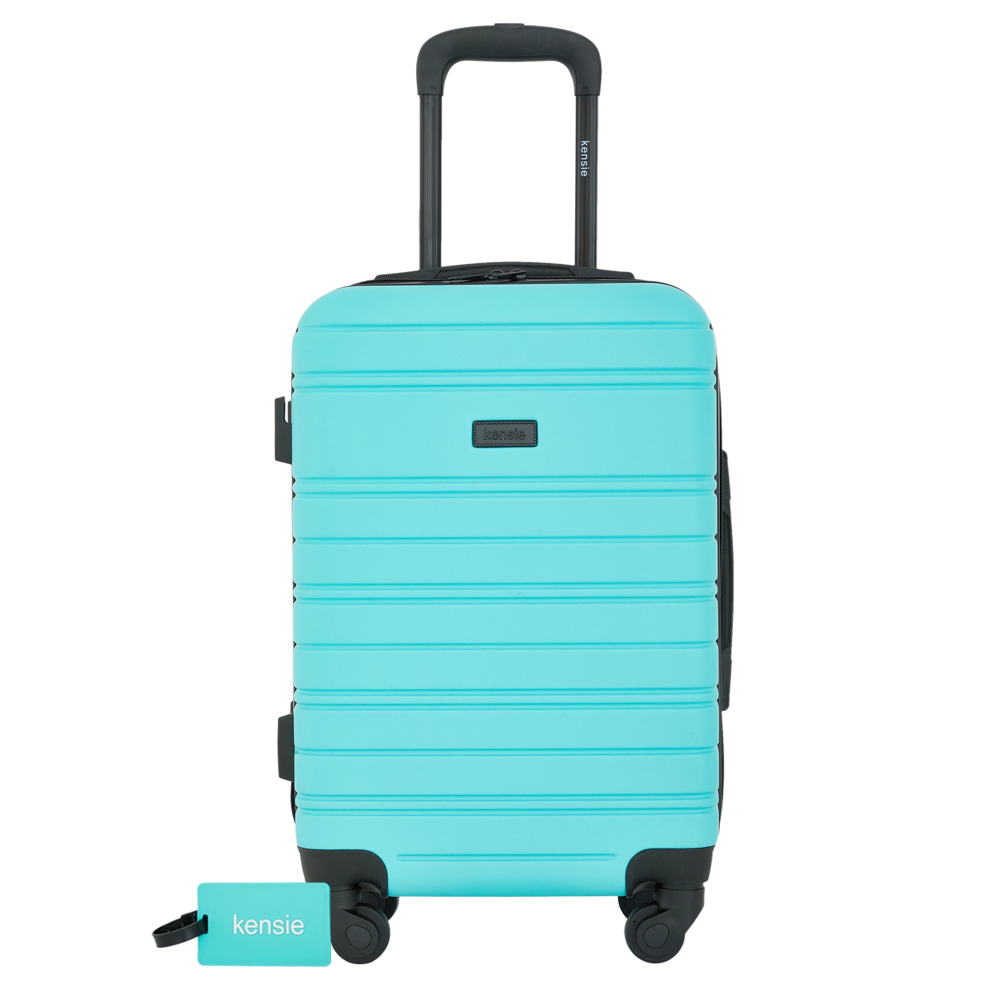 kensie 22" Peonies Hardside Carry-On Luggage with ID Tag