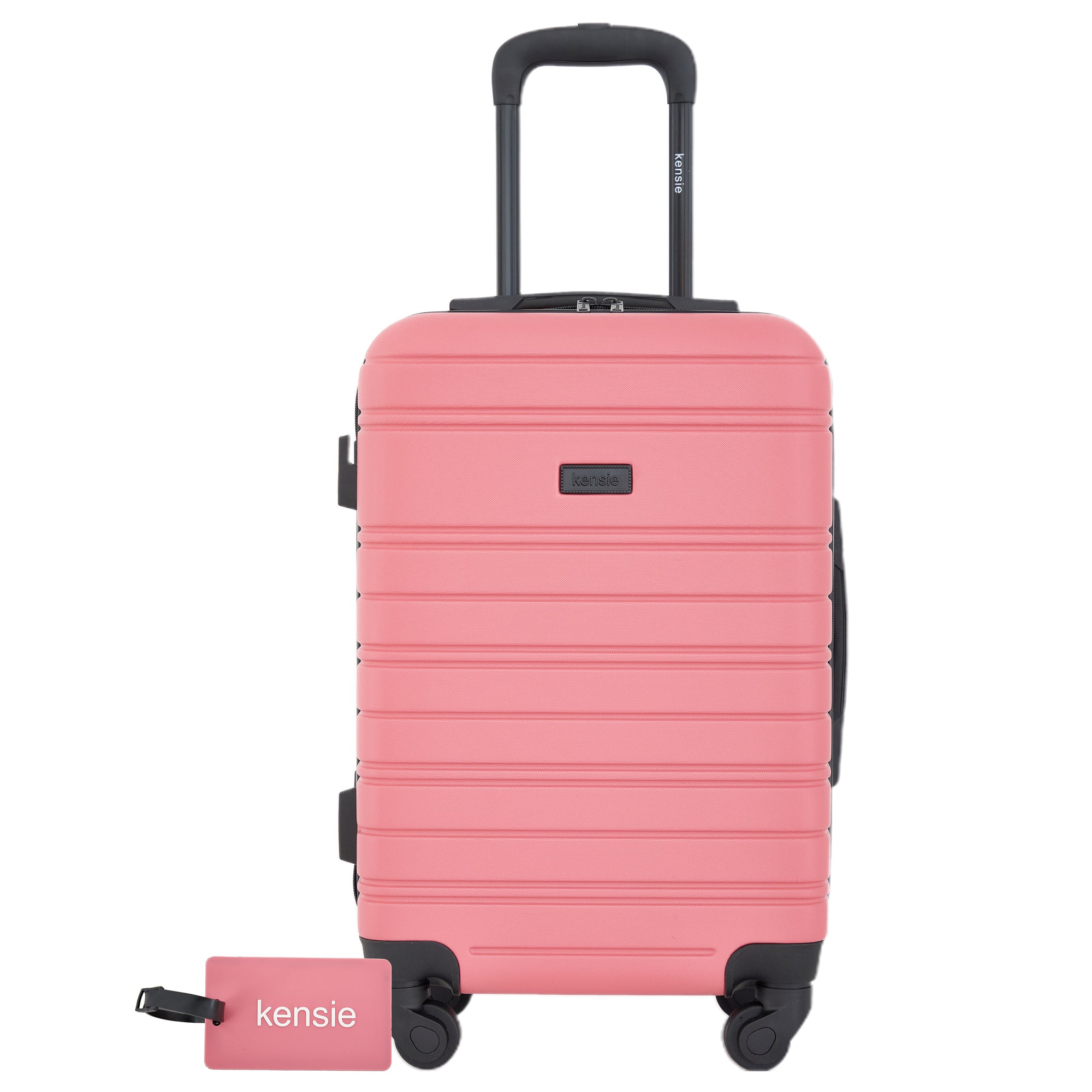 kensie 22" Peonies Hardside Carry-On Luggage with ID Tag