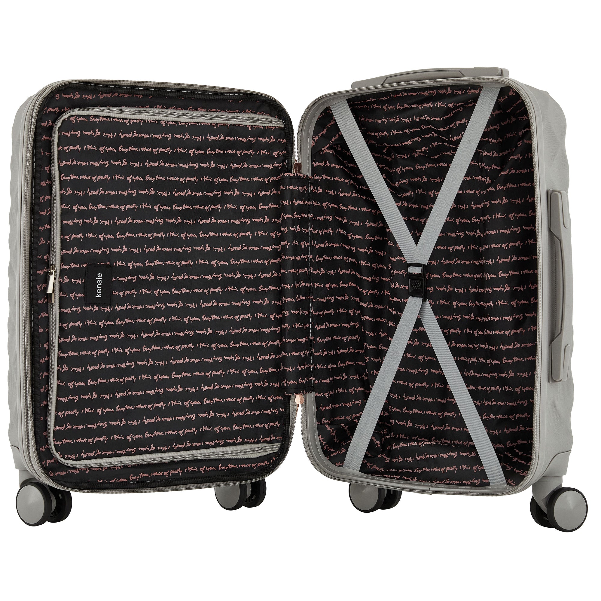 kensie Appleton 20-in. Rolling Hardcase Carry-On Luggage