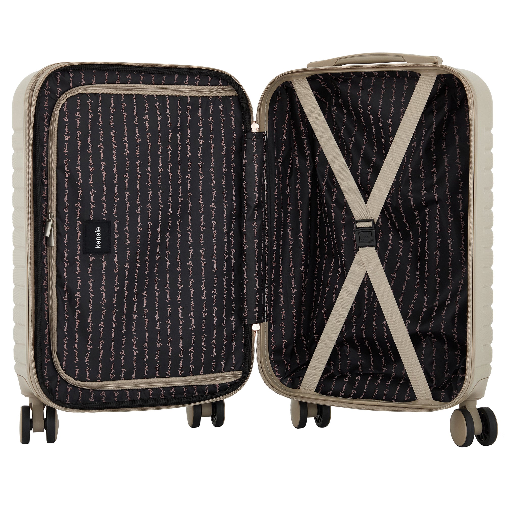 kensie Graceful Hardside Carry-On Luggage, 22-Inch