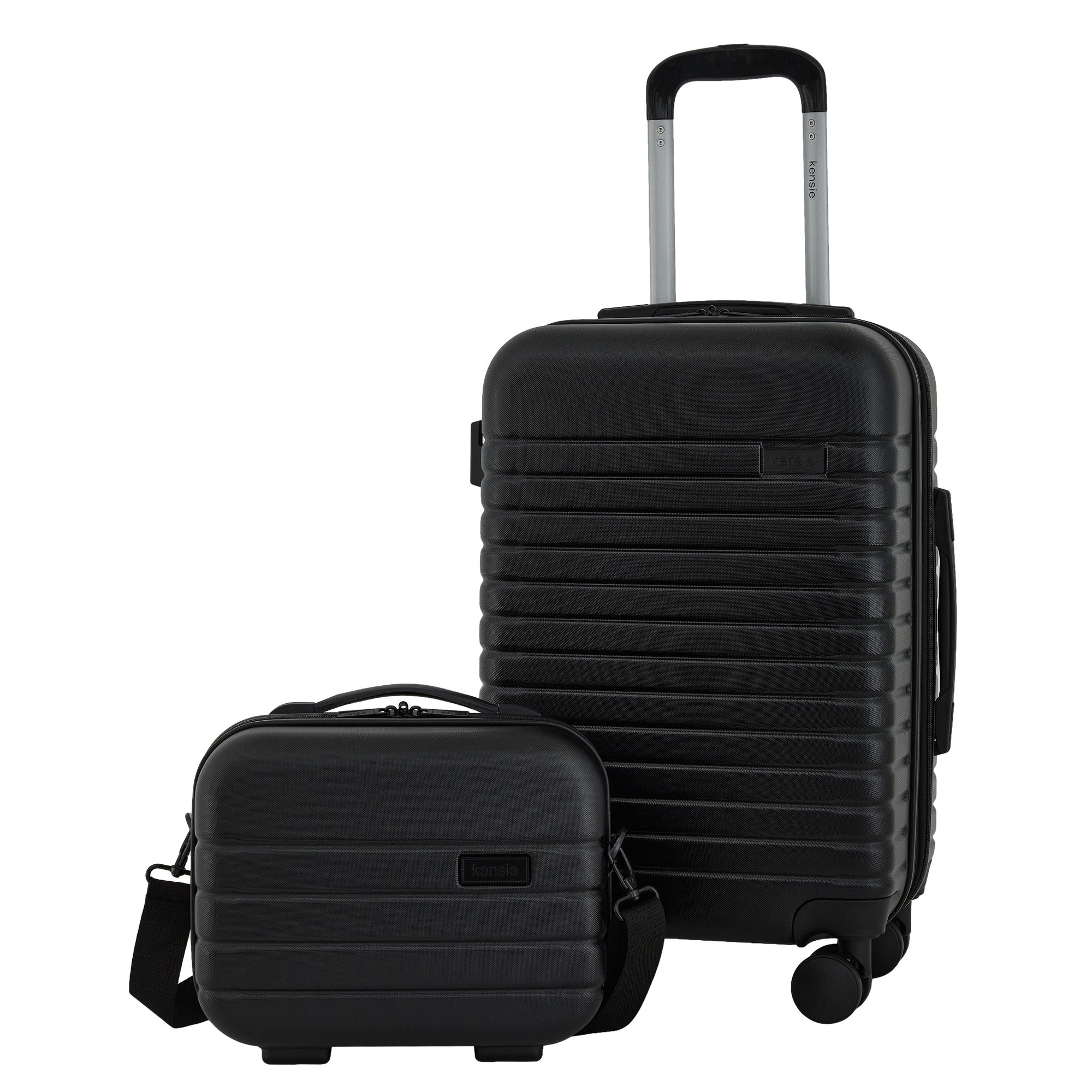 kensie Graceful Collection 2 Piece Expandable Rolling Hardside Luggage Set