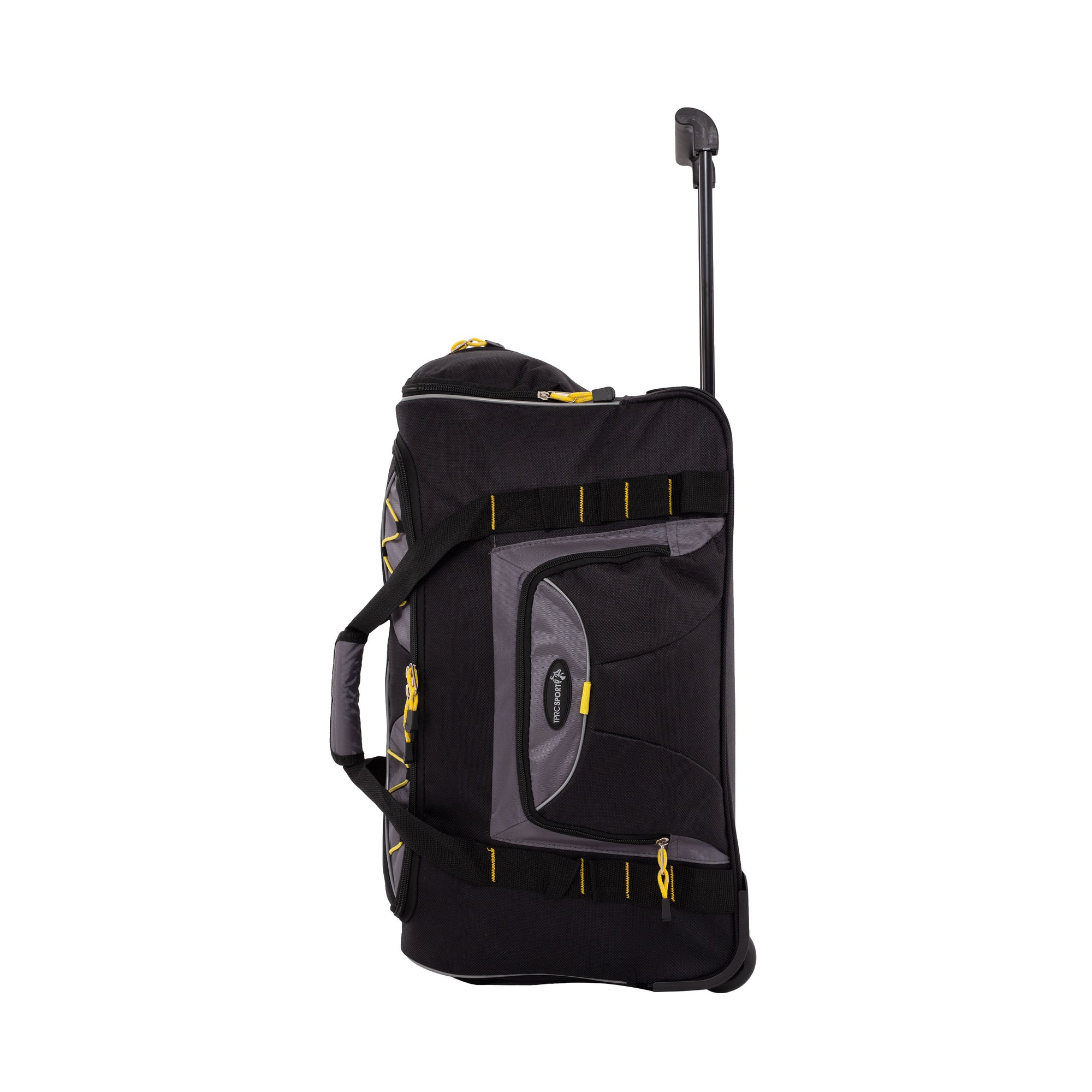 TPRC Sierra Madre II Upright Rolling Duffel Bag, Black/Gray, 21 Inch
