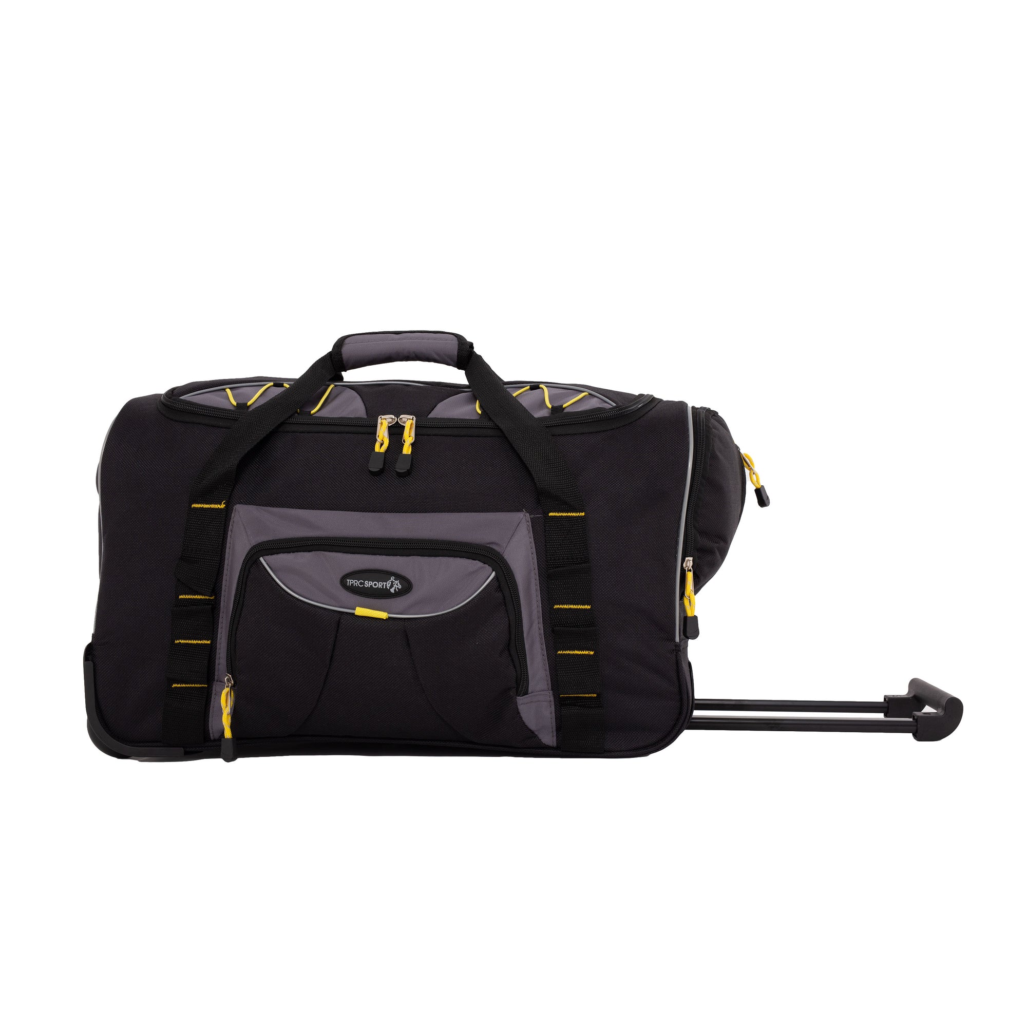 TPRC Sierra Madre II Upright Rolling Duffel Bag, Black/Gray, 21 Inch
