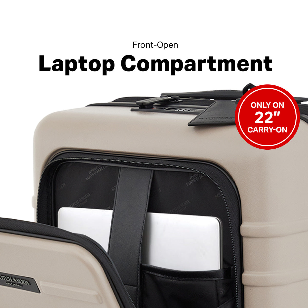 Scotch & Soda Tilburg 22-inch Wing-On™ Hardside Carry-On with