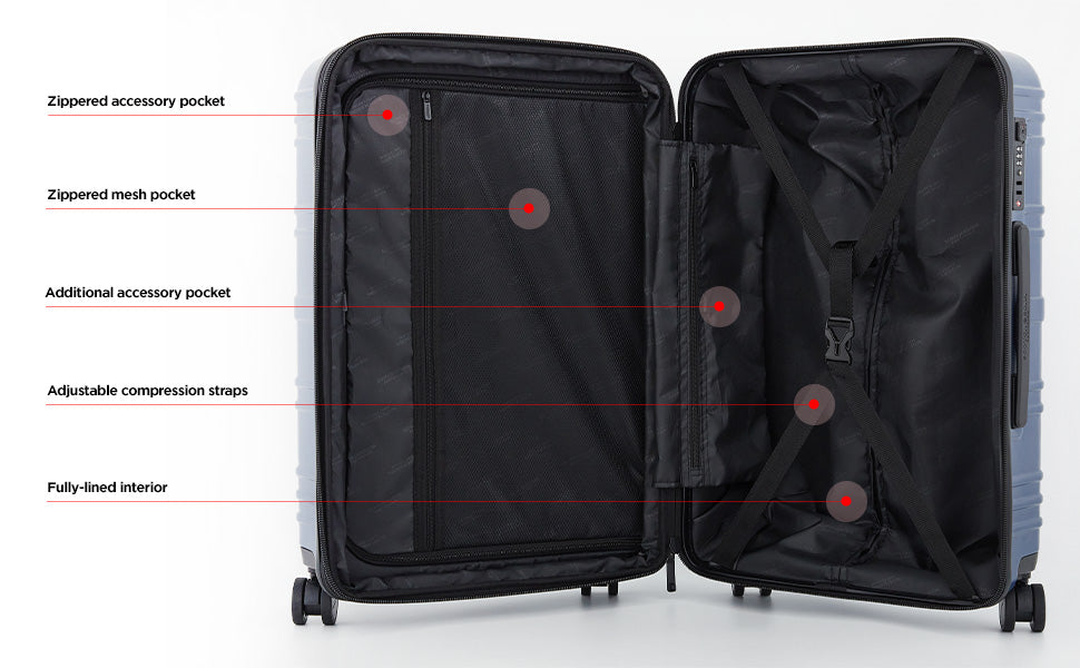 Scotch & Soda 3 Piece Rotterdam Luggage Set