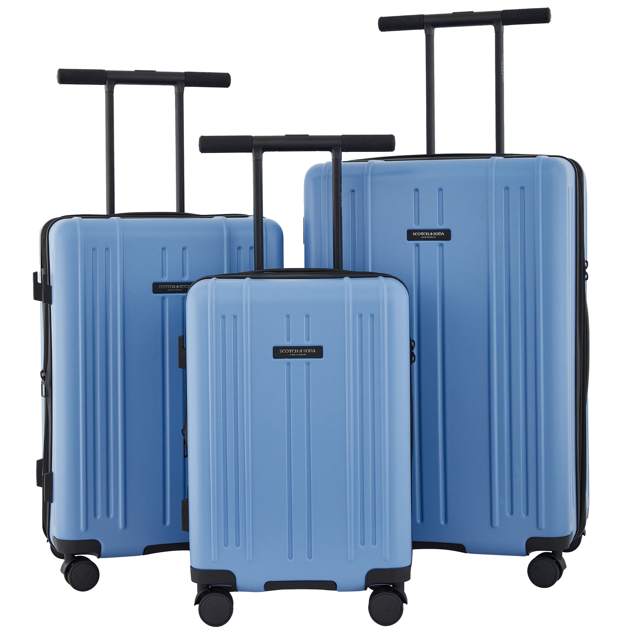 Scotch & Soda Eindhoven 3 Piece Wing-On Expandable Luggage Set