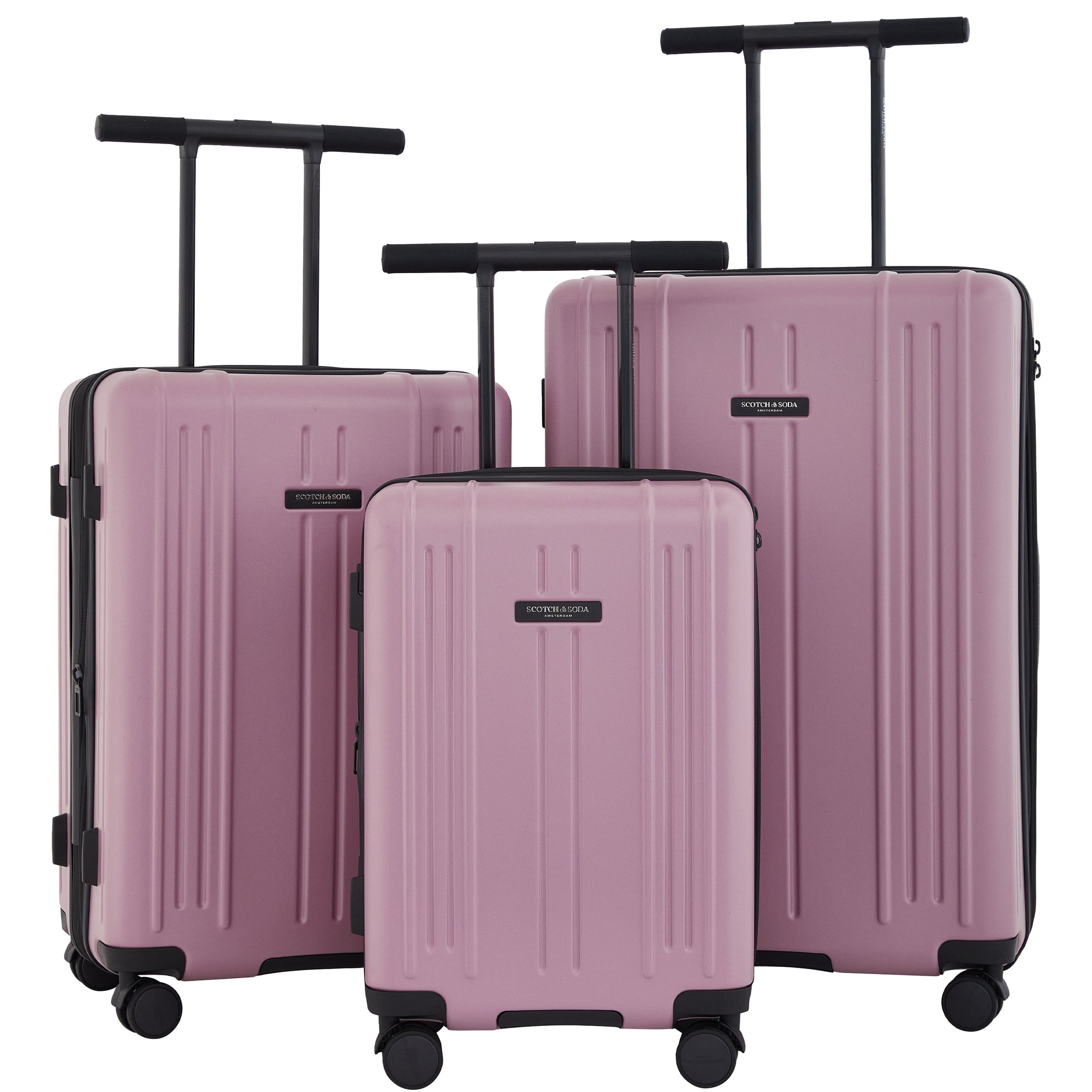Scotch & Soda Eindhoven 3 Piece Wing-On Expandable Luggage Set