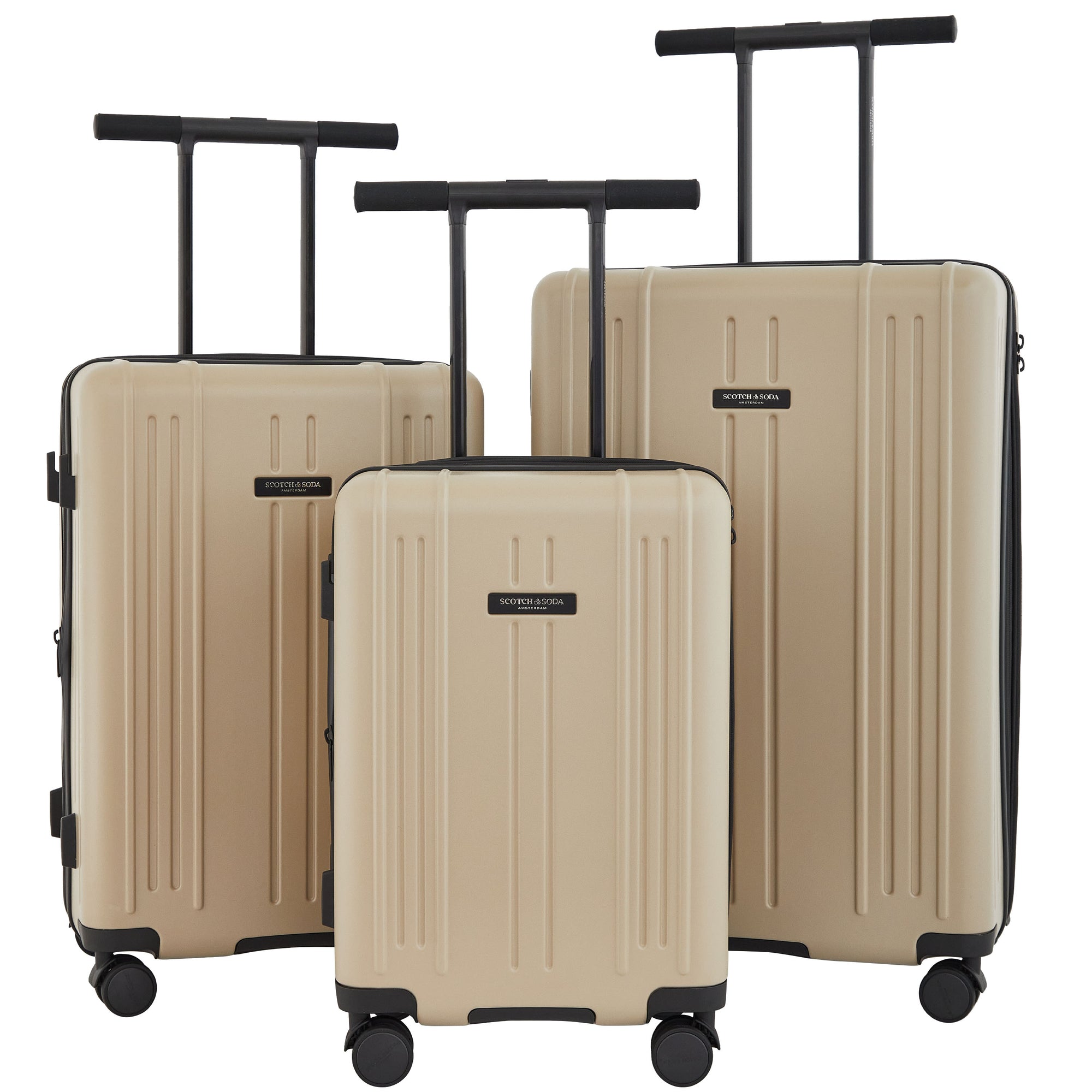 Scotch & Soda Eindhoven 3 Piece Wing-On Expandable Luggage Set