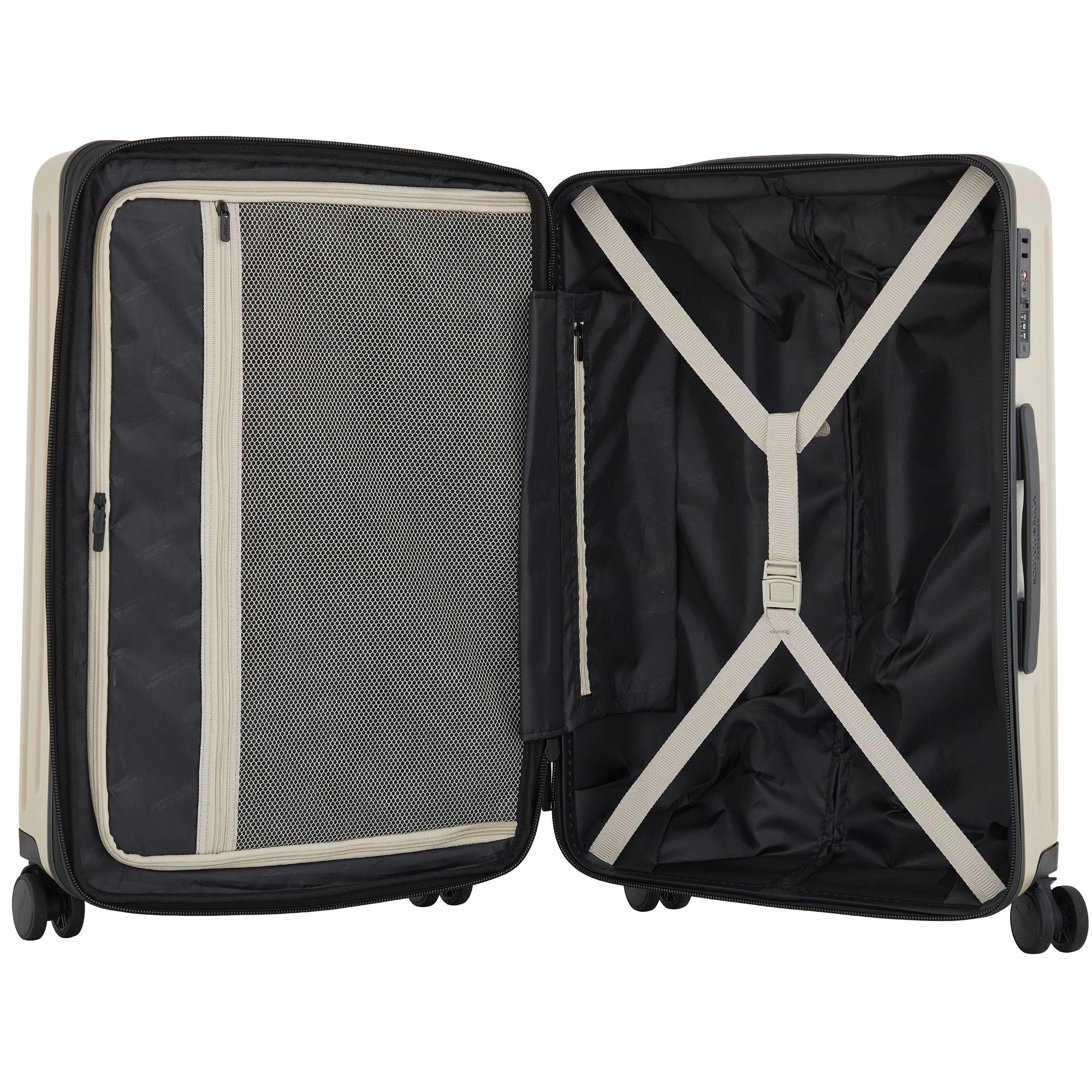 Scotch & Soda Eindhoven 3 Piece Wing-On Expandable Luggage Set