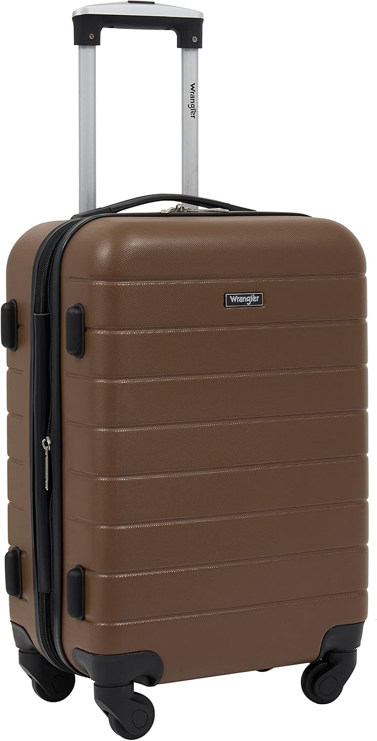 Wrangler Smart Luggage Set with Cup Holder and USB Port