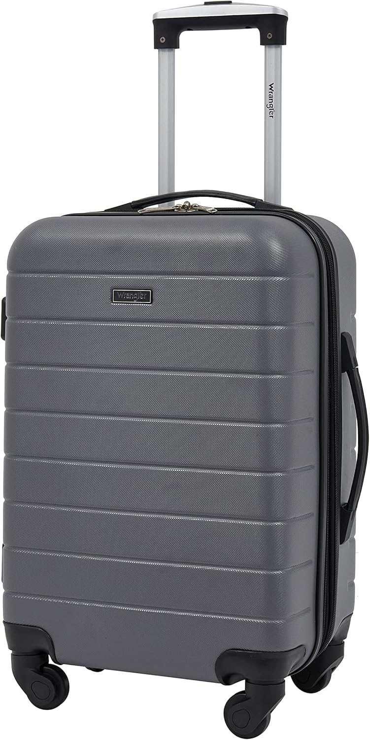 Wrangler Smart Luggage Set with Cup Holder and USB Port