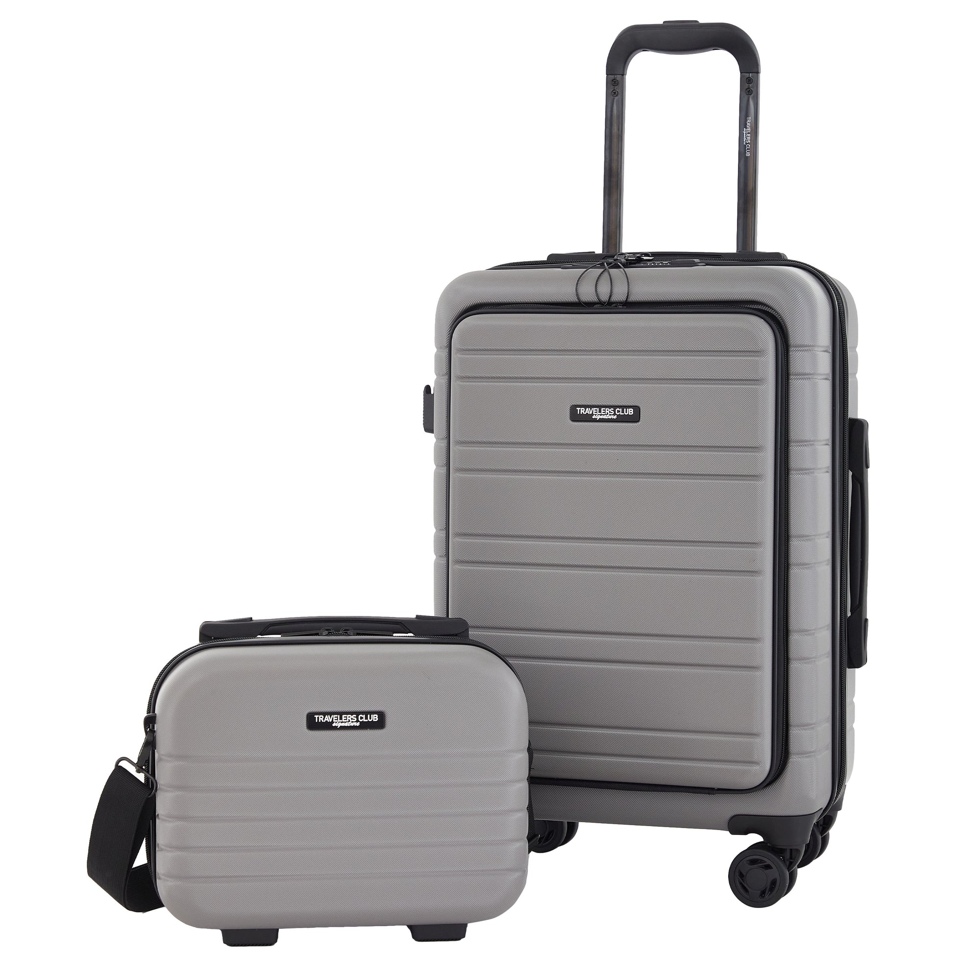 Travelers Club Discovery 2 Piece Expandable Rolling Carry-On Luggage Set