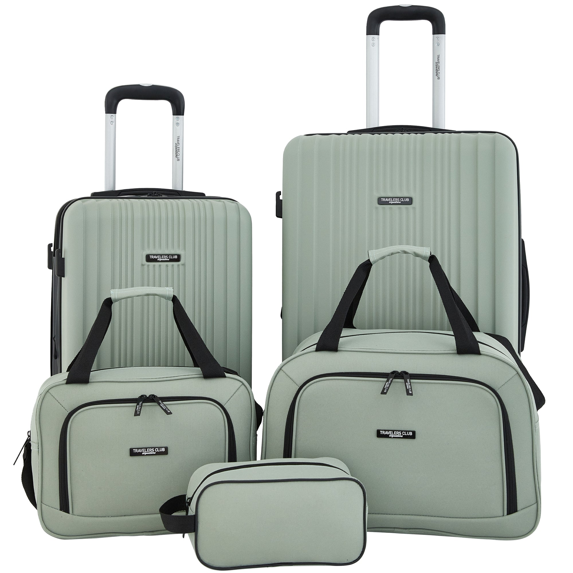 Travelers Club 5 Piece Velocity Expandable Rolling Hardside Luggage Set