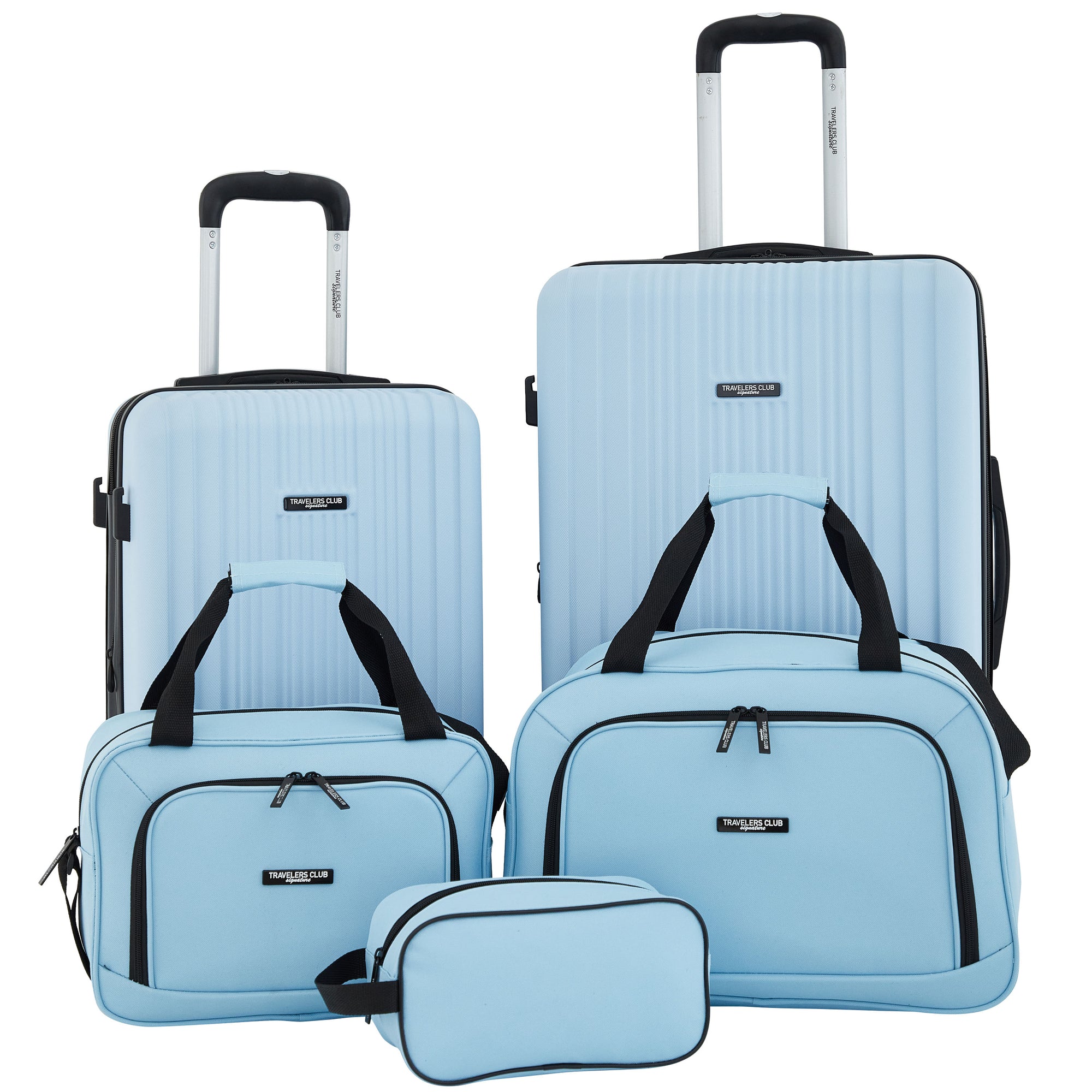 Travelers Club 5 Piece Velocity Expandable Rolling Hardside Luggage Set