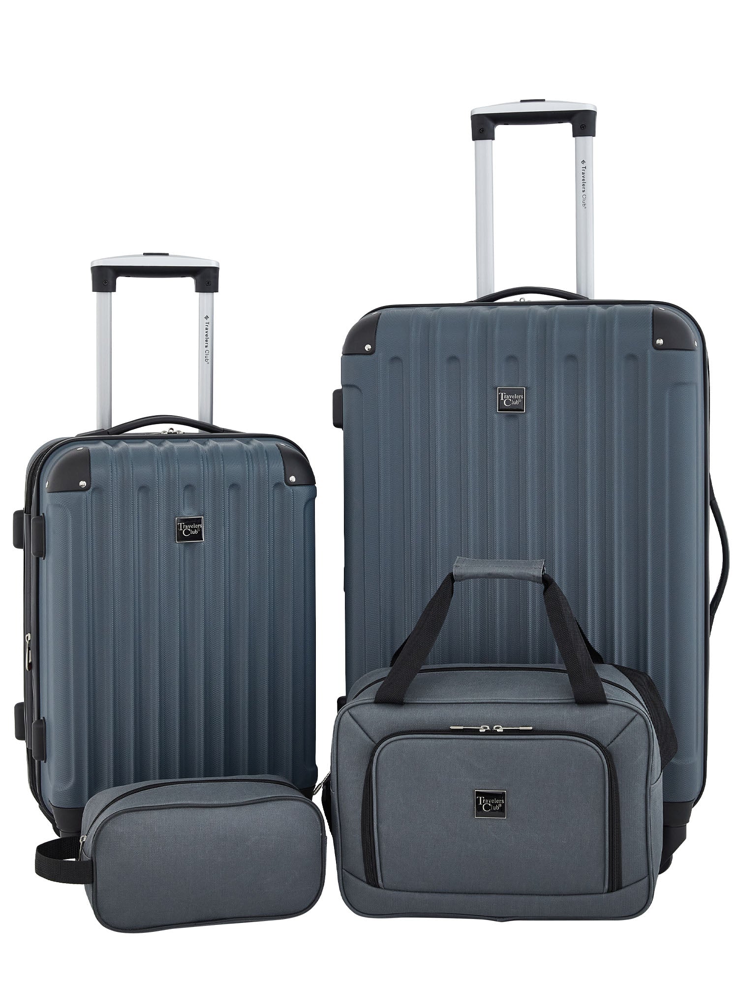 Travelers Club 4-Piece Hard Side Spinner Travel Luggage