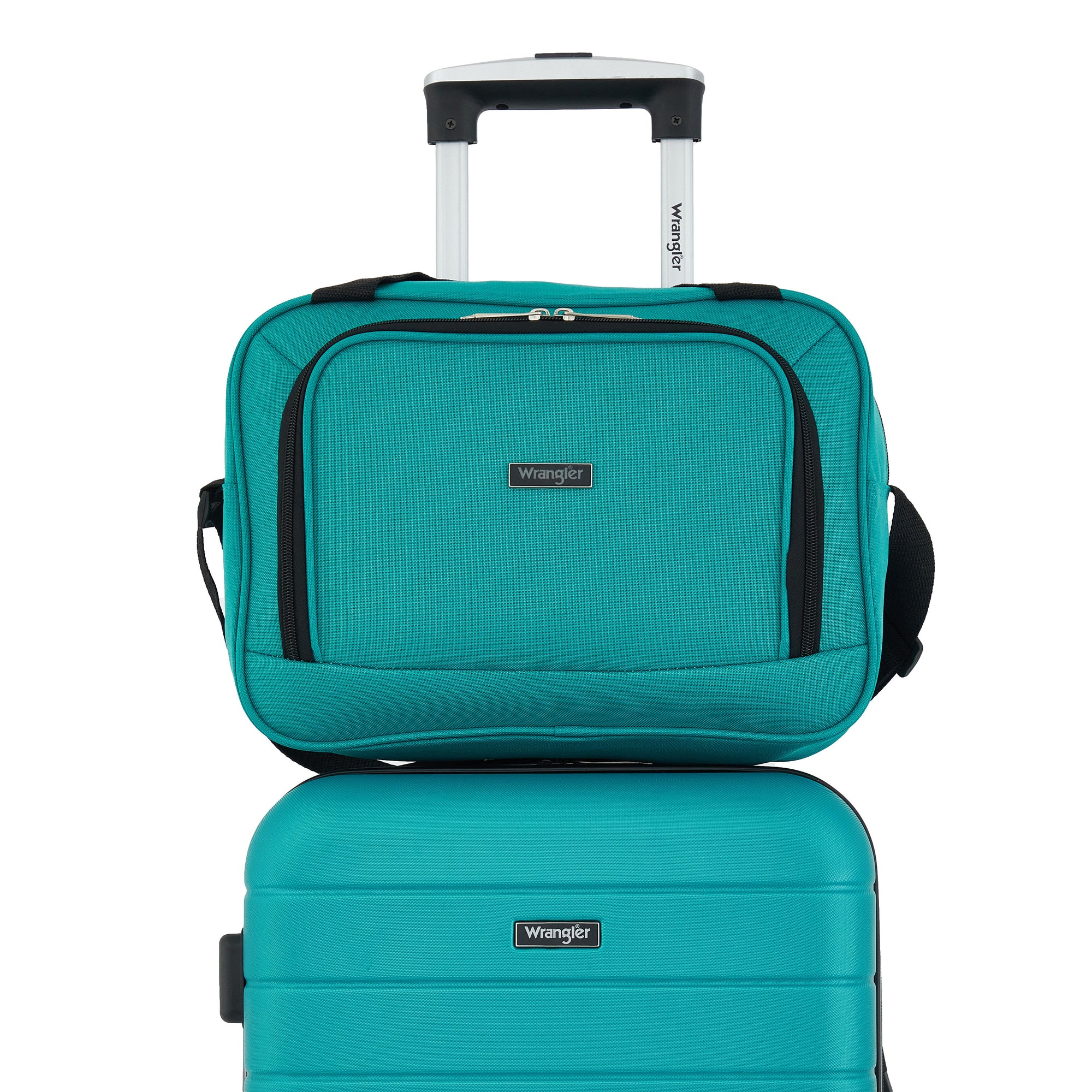 Wrangler Smart Luggage Set with Cup Holder and USB Port