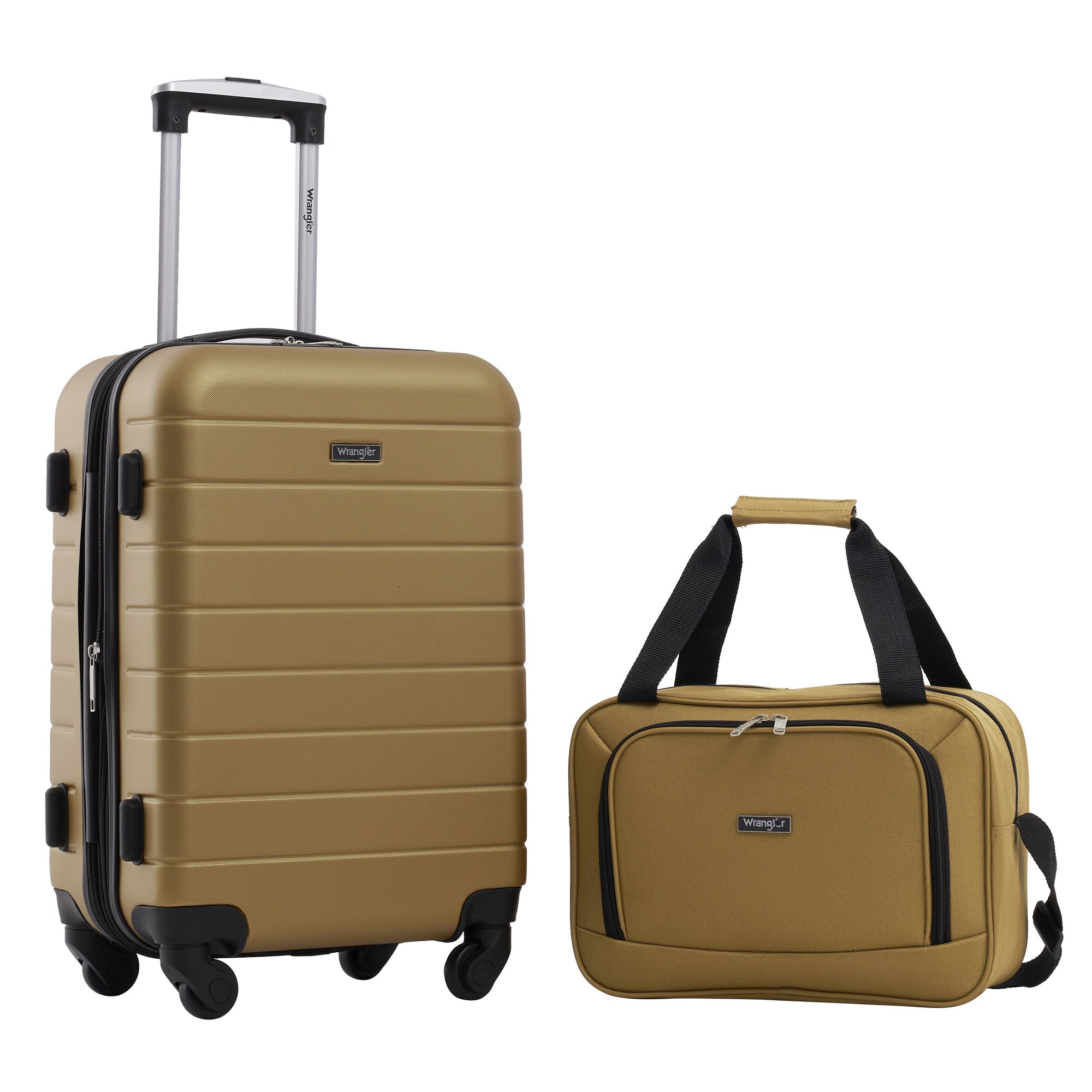 Wrangler Smart Luggage Set with Cup Holder and USB Port
