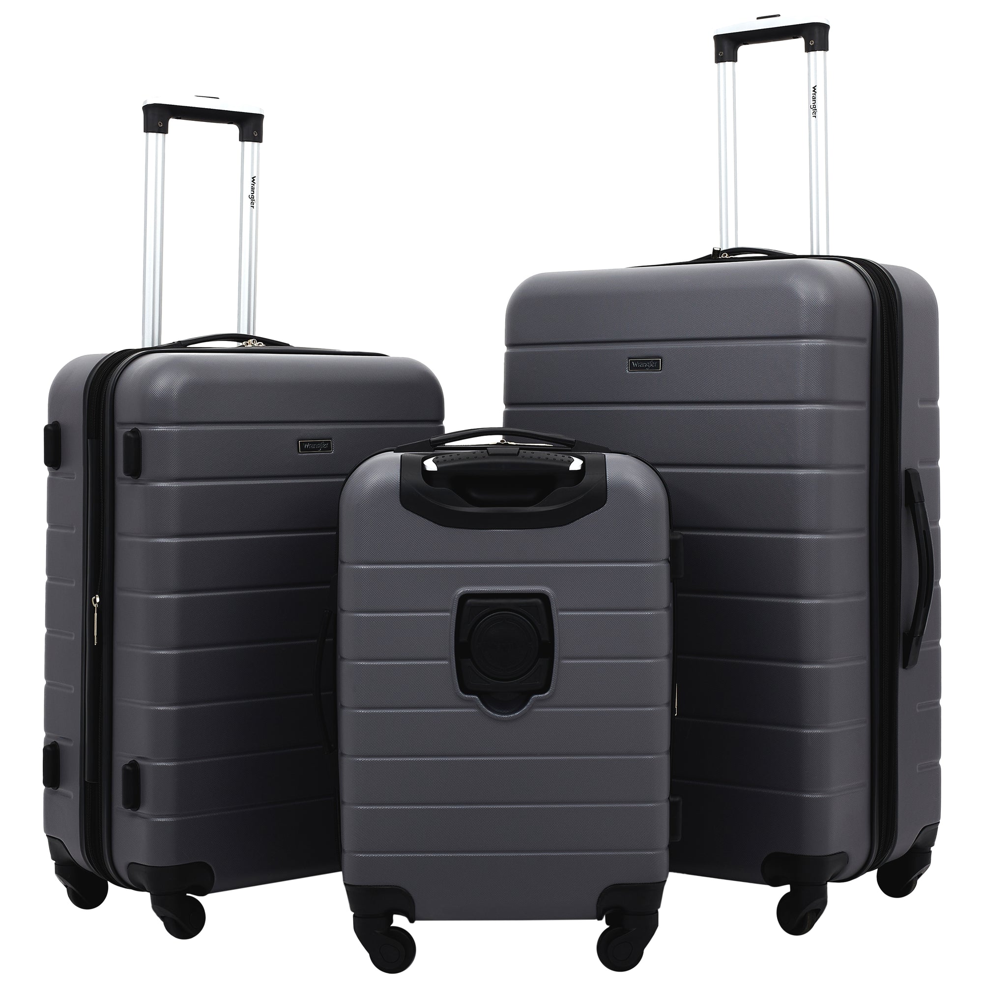 Wrangler Smart Luggage Set with Cup Holder and USB Port