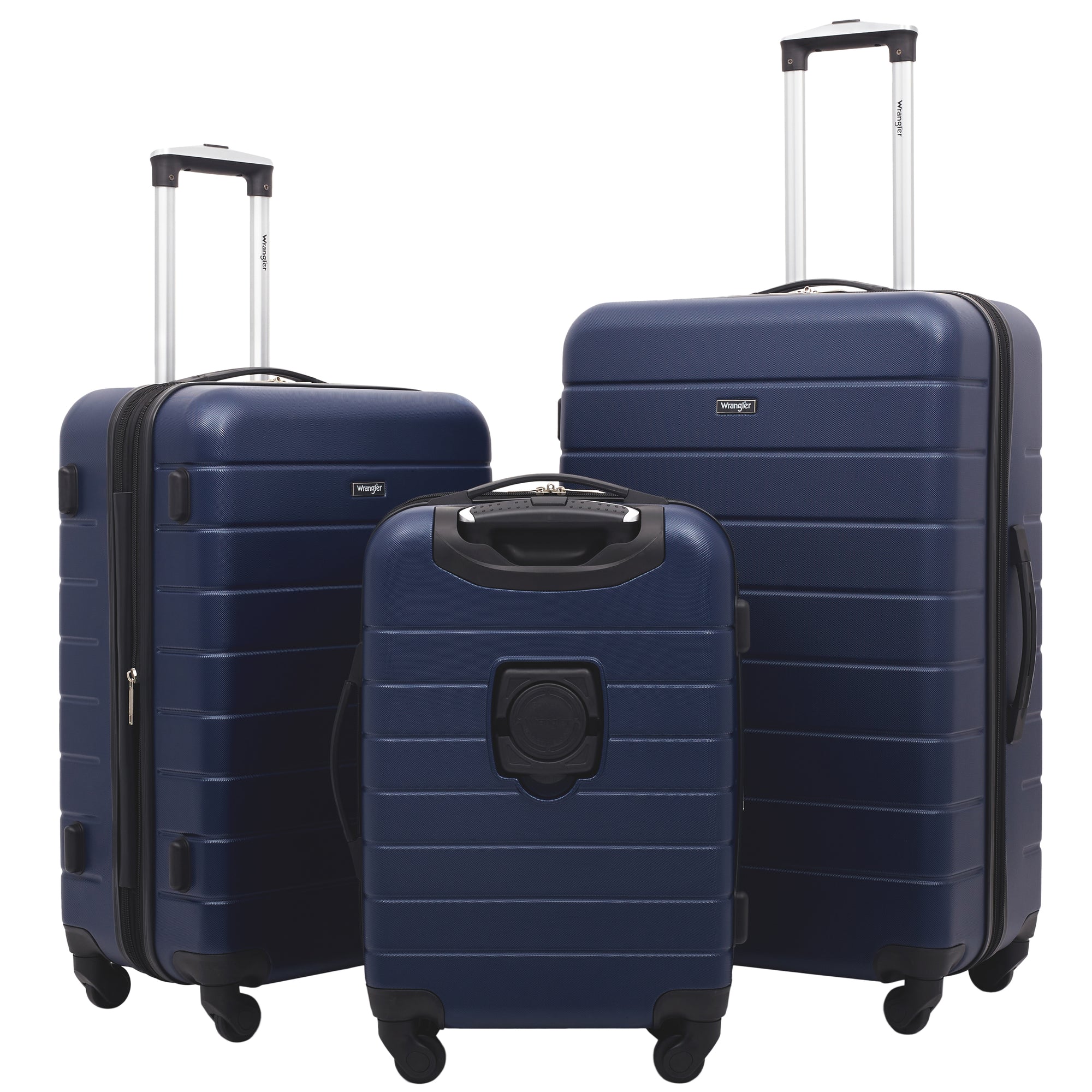 Wrangler Smart Luggage Set with Cup Holder and USB Port