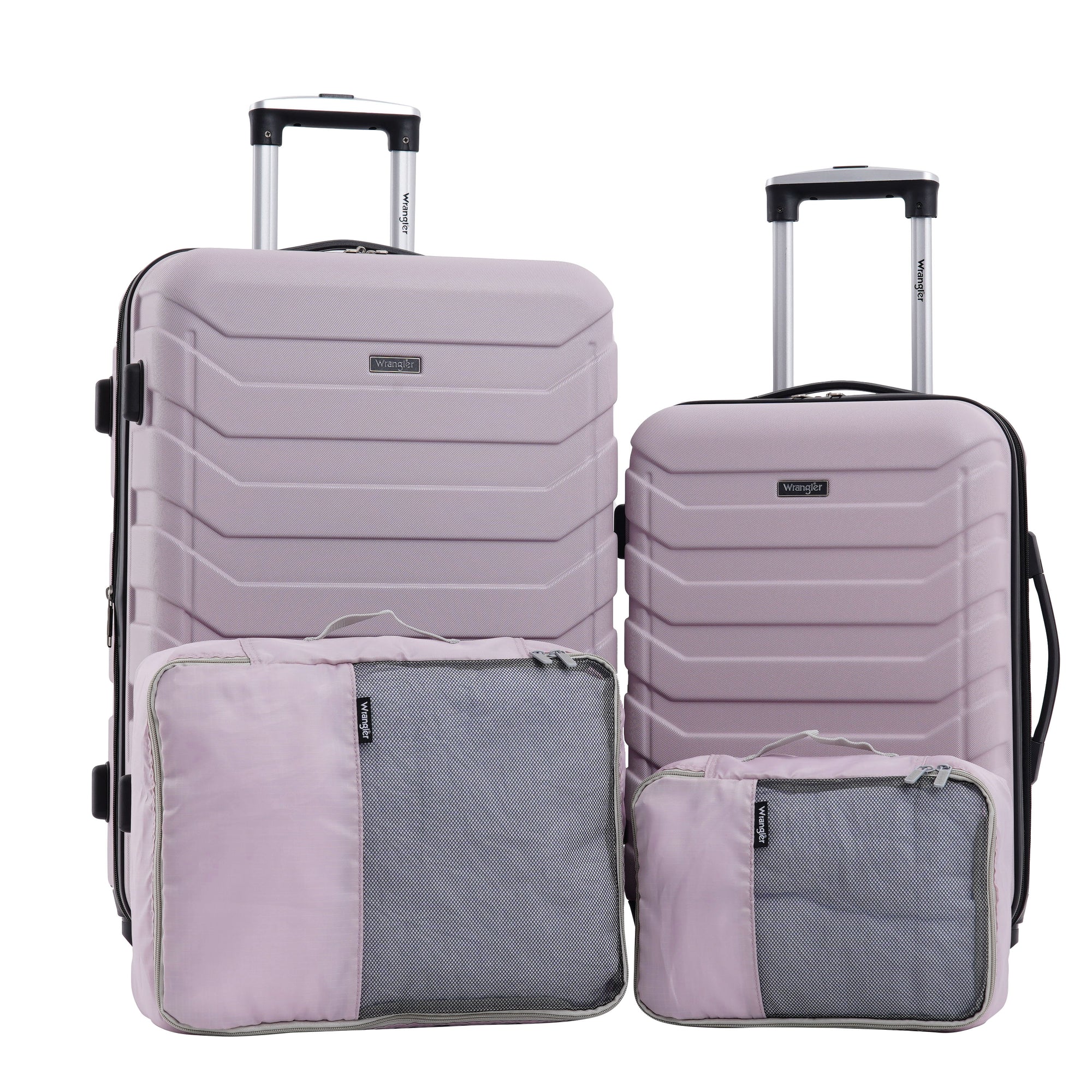 Wrangler Miami Luggage and Packing Cubes 4 Piece Set