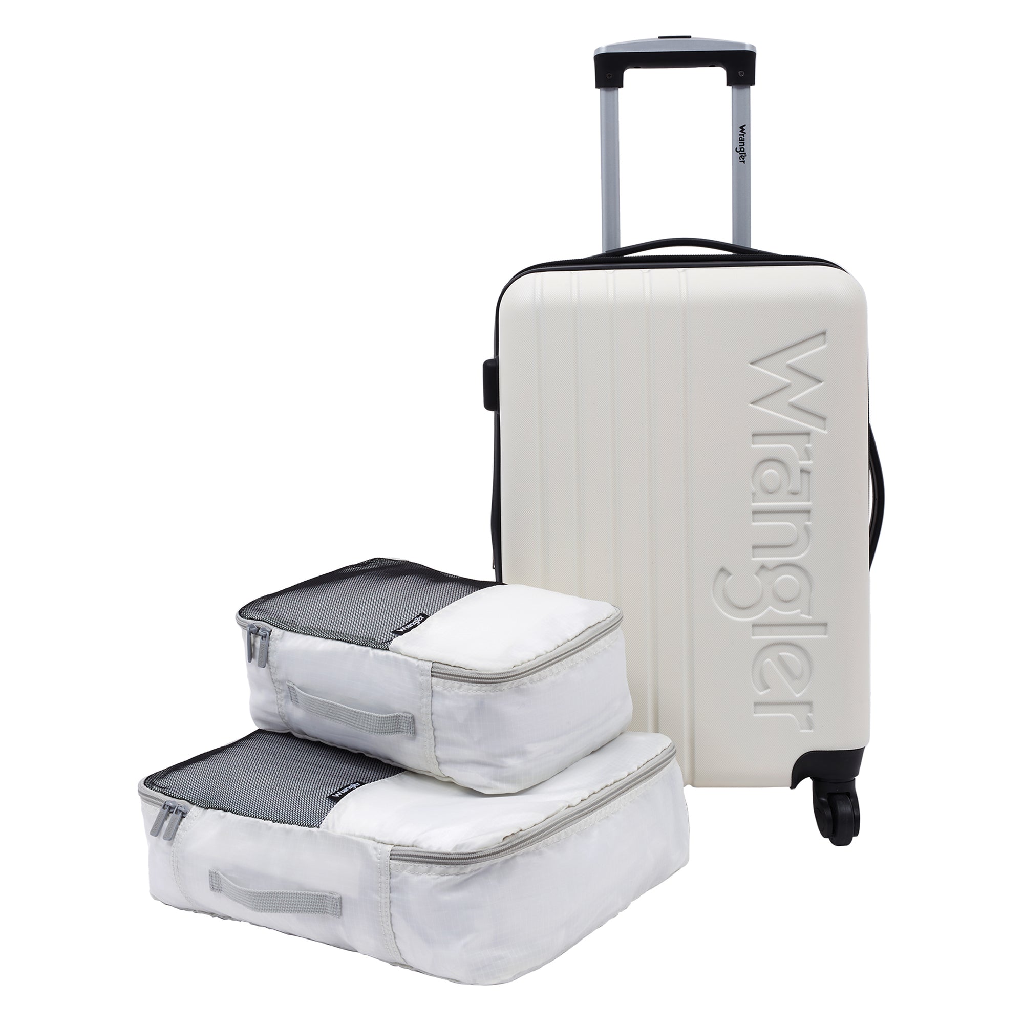 Wrangler 20" Carry-On Luggage with 2 Accessory Bags Set