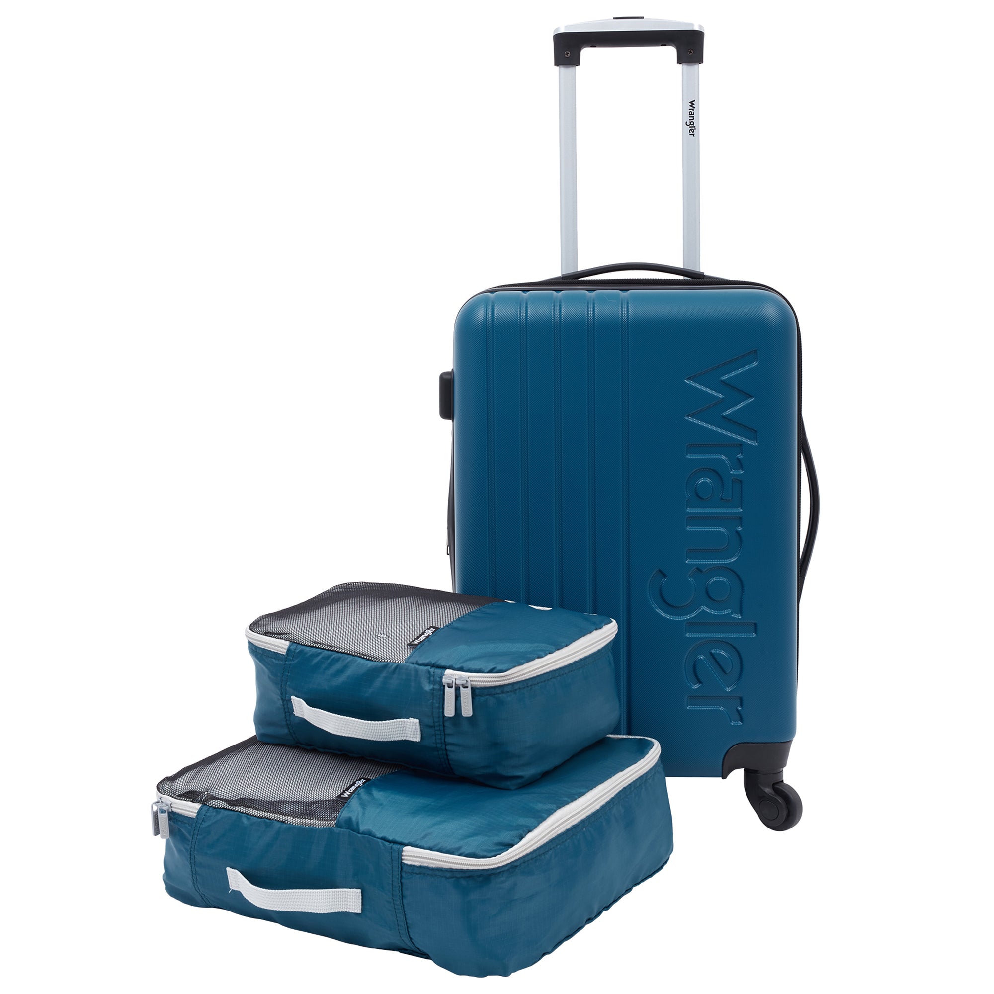 Wrangler 20" Carry-On Luggage with 2 Accessory Bags Set