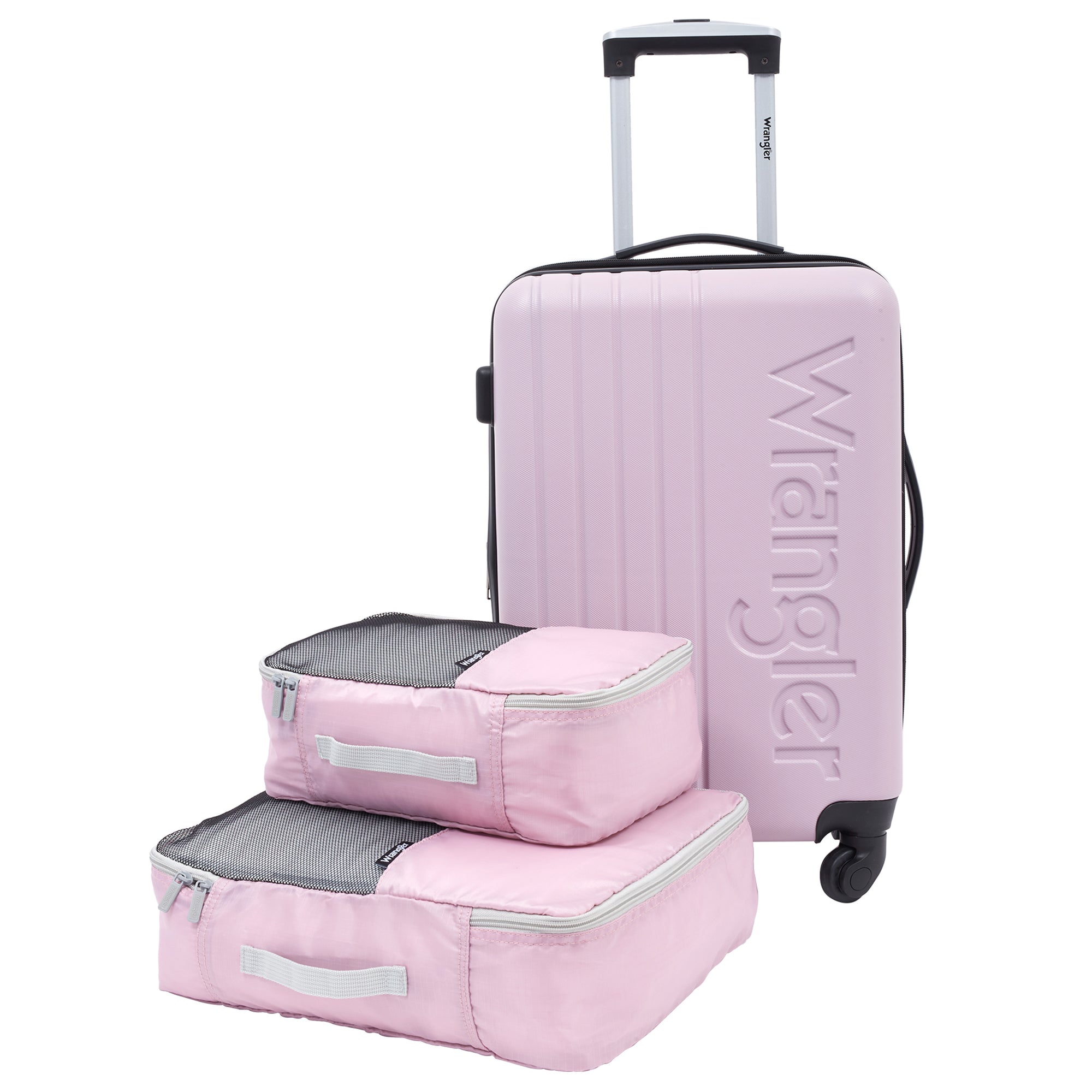Wrangler 20" Carry-On Luggage with 2 Accessory Bags Set
