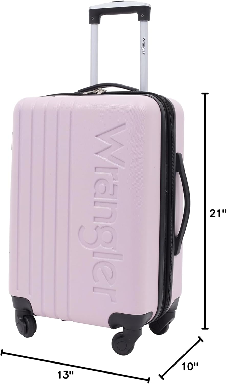 Wrangler 20" Carry-On Luggage with 2 Accessory Bags Set