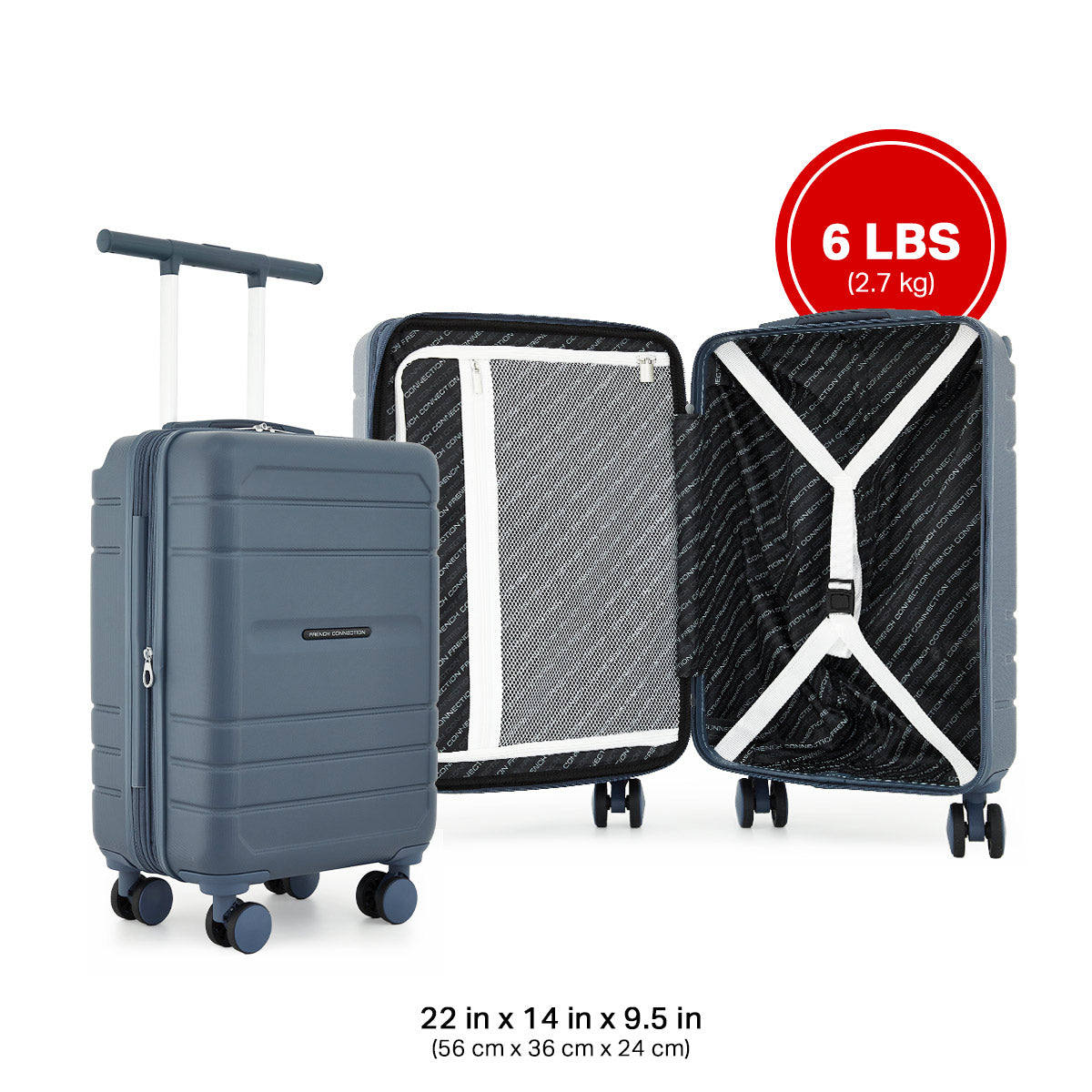French Connection St. Martin Wing-On™ Luggage, 3-Piece Set or 22