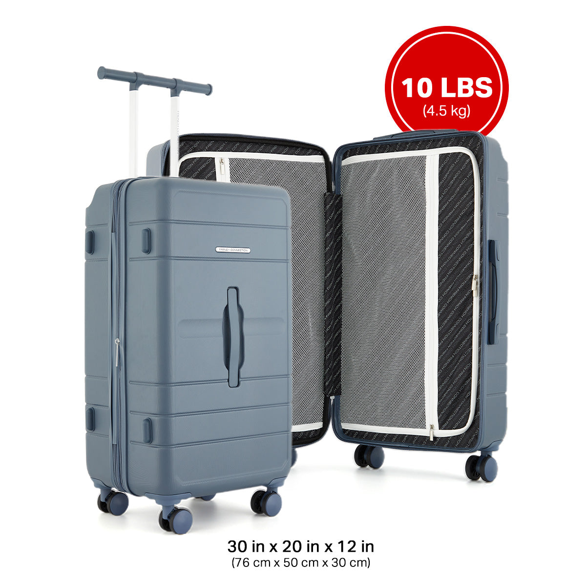 French Connection St. Martin Wing-On™ 2-Piece Trunk Luggage Set
