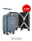 French Connection St. Martin Wing-On™ 2-Piece Trunk Luggage Set
