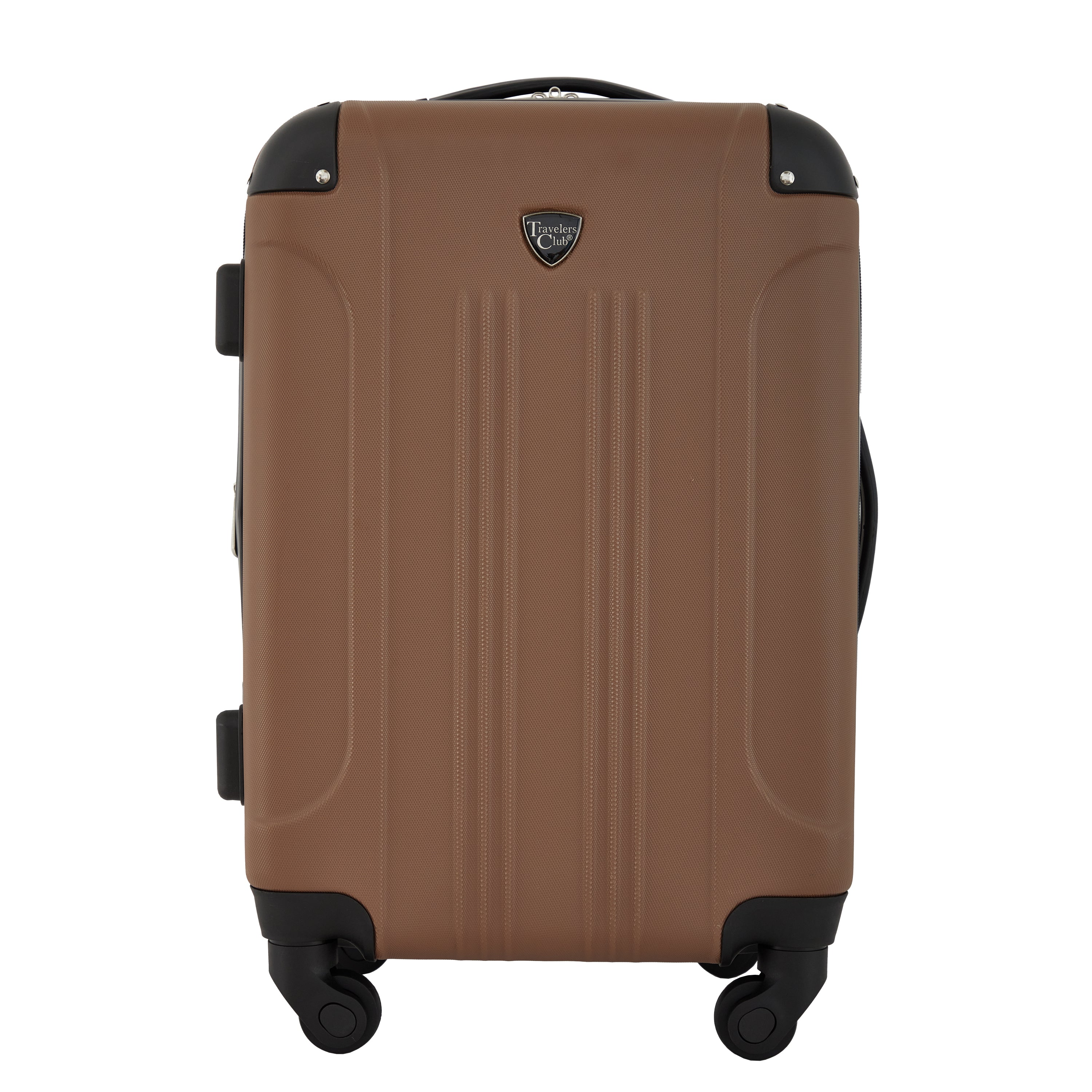 Travelers Club Chicago Plus Trolley Rigido 50cm - Malva - 8 Ruote, USB, Portabicchiere, Espandibile