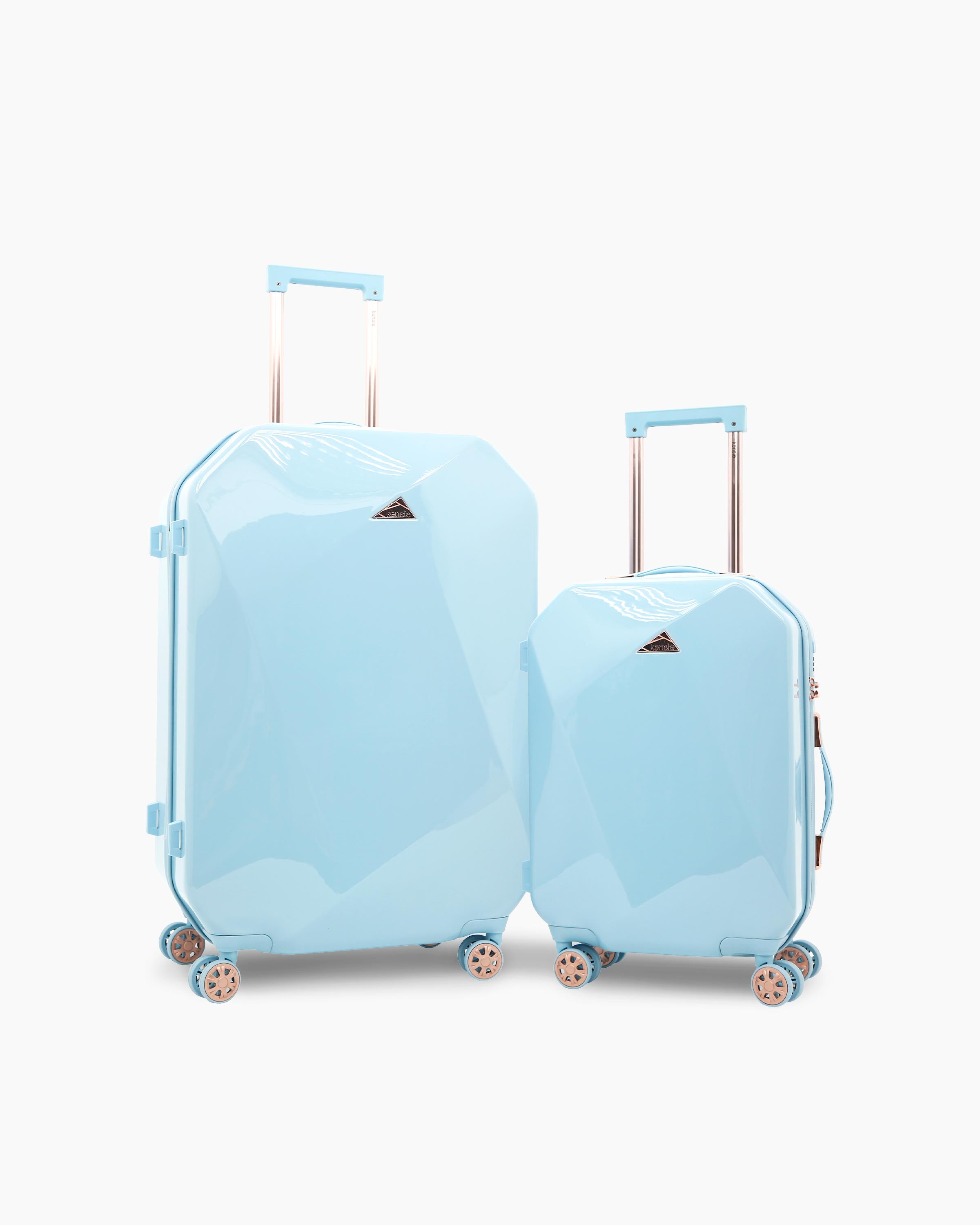 kensie Gemstone 2-Piece Set (28″+20″) | 360° Spinner, TSA Lock