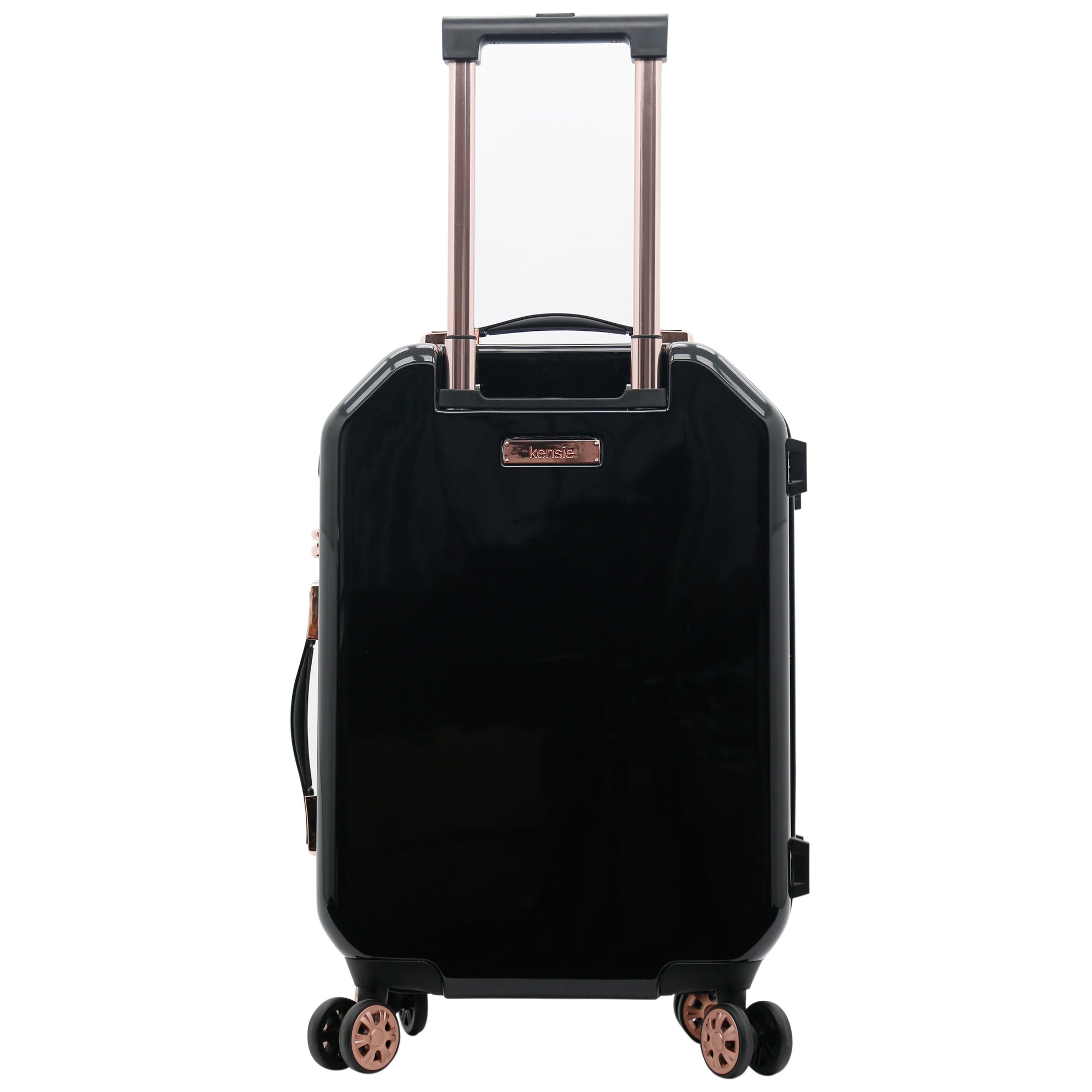 kensie Women&#39;s Shiny Diamond Hardside Spinner Luggage, 2 Piece Set (28&quot;/20&quot;)