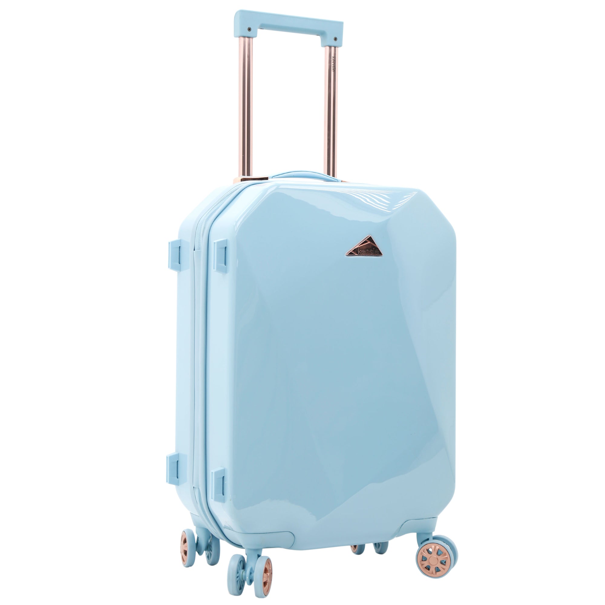 kensie Women&#39;s Shiny Diamond Hardside Spinner Luggage, 2 Piece Set (28&quot;/20&quot;)
