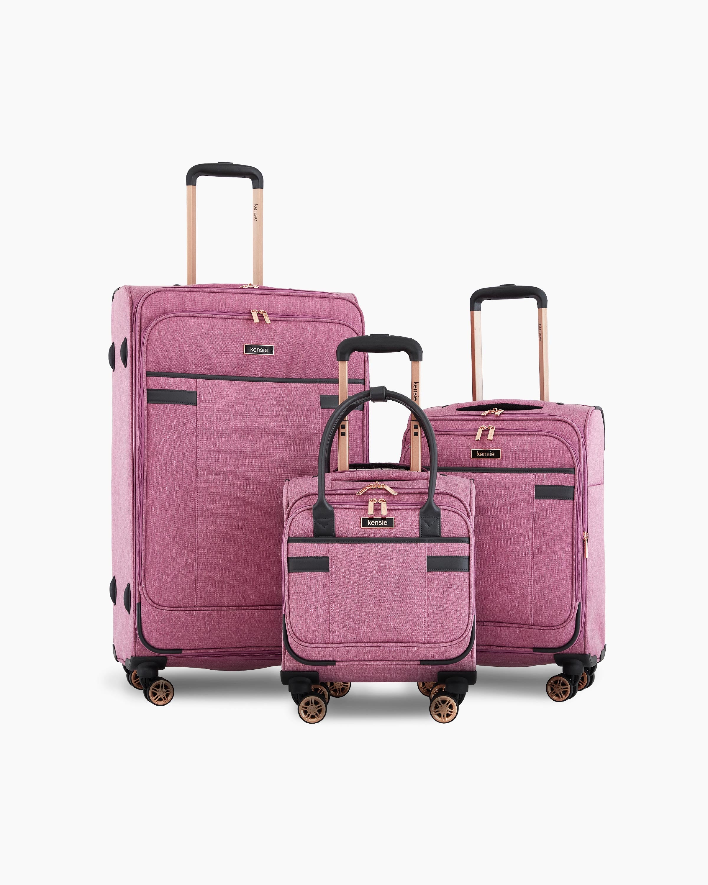 Kensie] Hudson Softside Spinner Luggage, 3-Piece Set (28