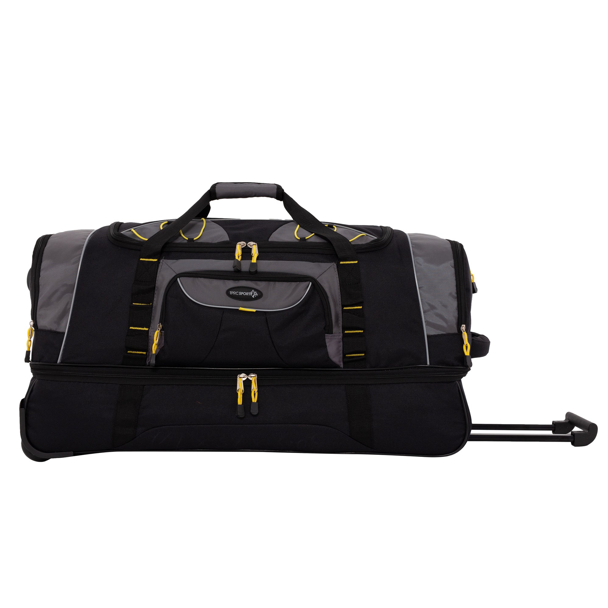 TPRC Sierra Madre II Upright Rolling Duffel Bag, Black/Gray, 30 Inch