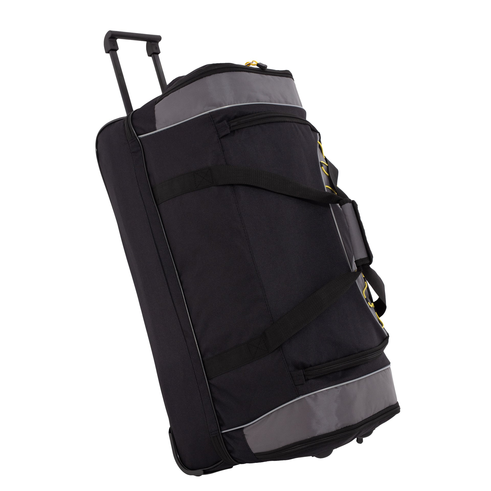 TPRC Sierra Madre II Upright Rolling Duffel Bag, Black/Gray, 30