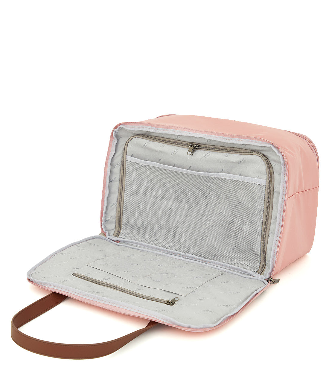 18&quot; weekeender travel duffel in pink open flap